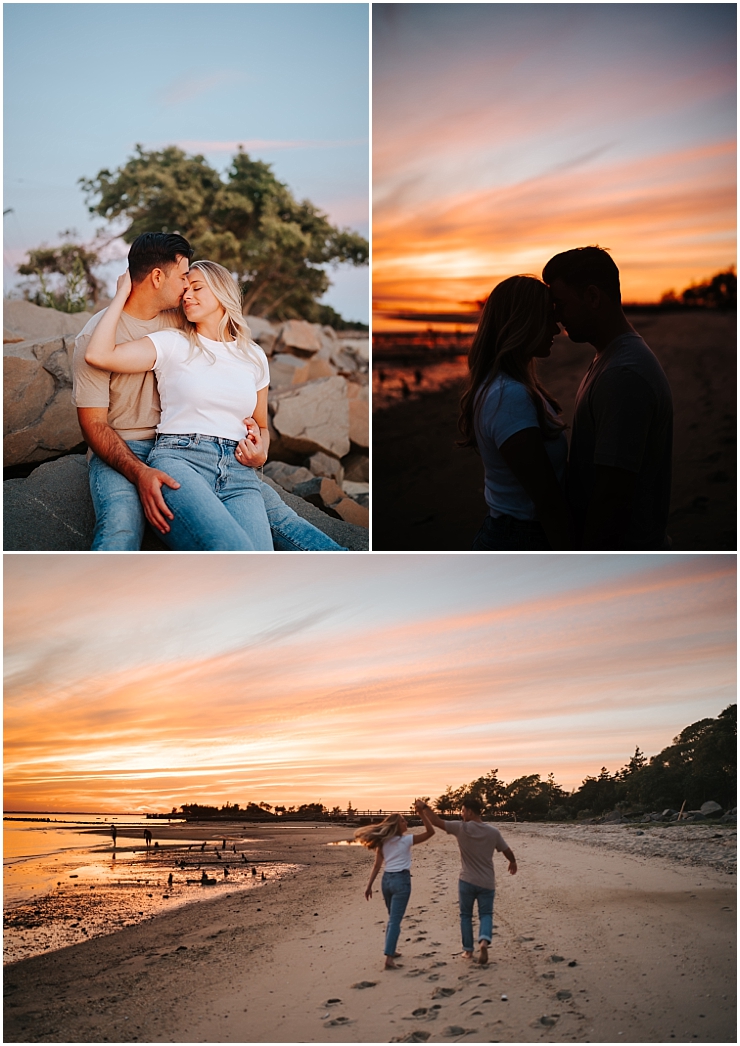 Summer Beach Engagement photos Maryland Wedding Photographer