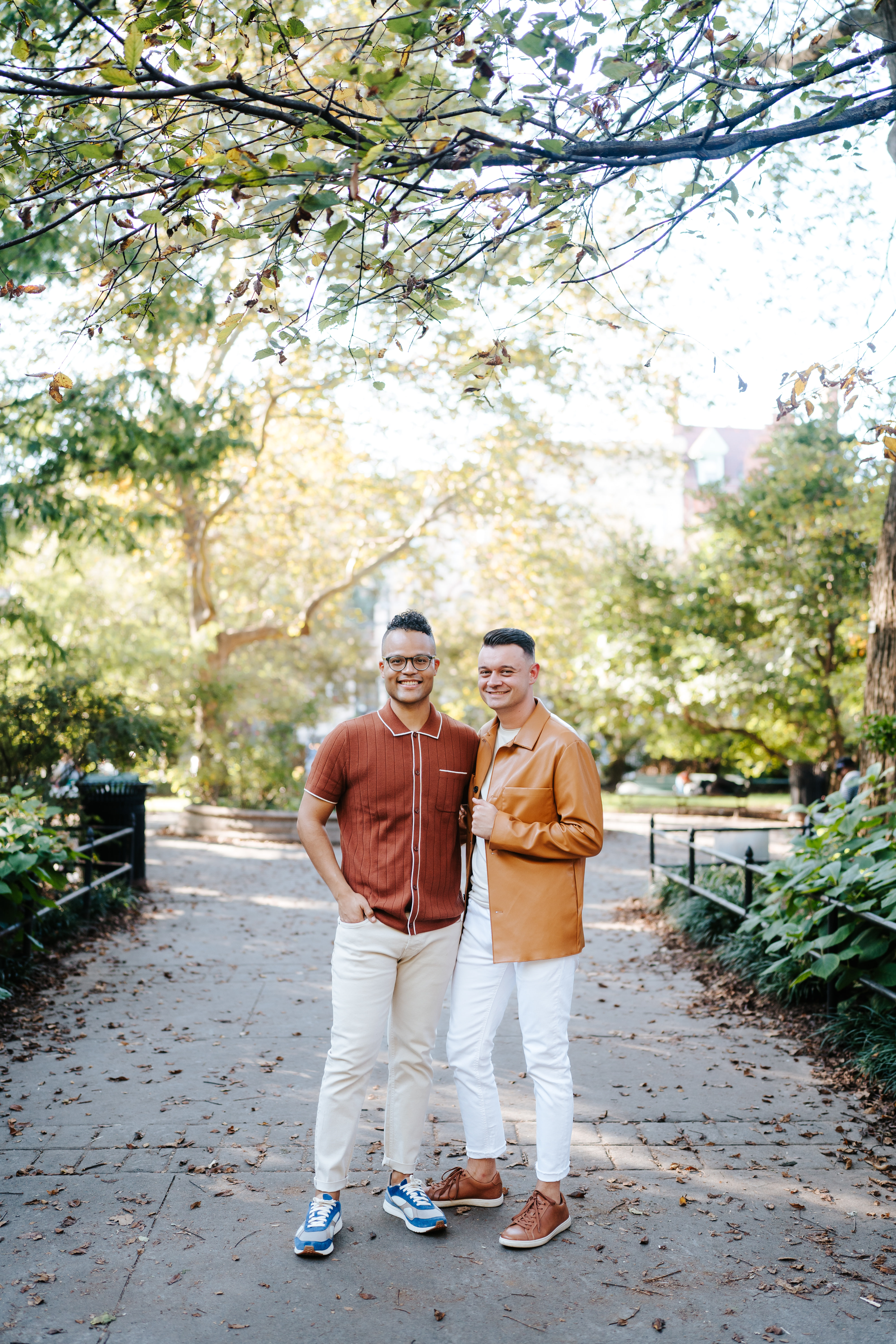 Fall Jersey City LGBTQ Inclusive Engagement Session Maryland Wedding Photographer