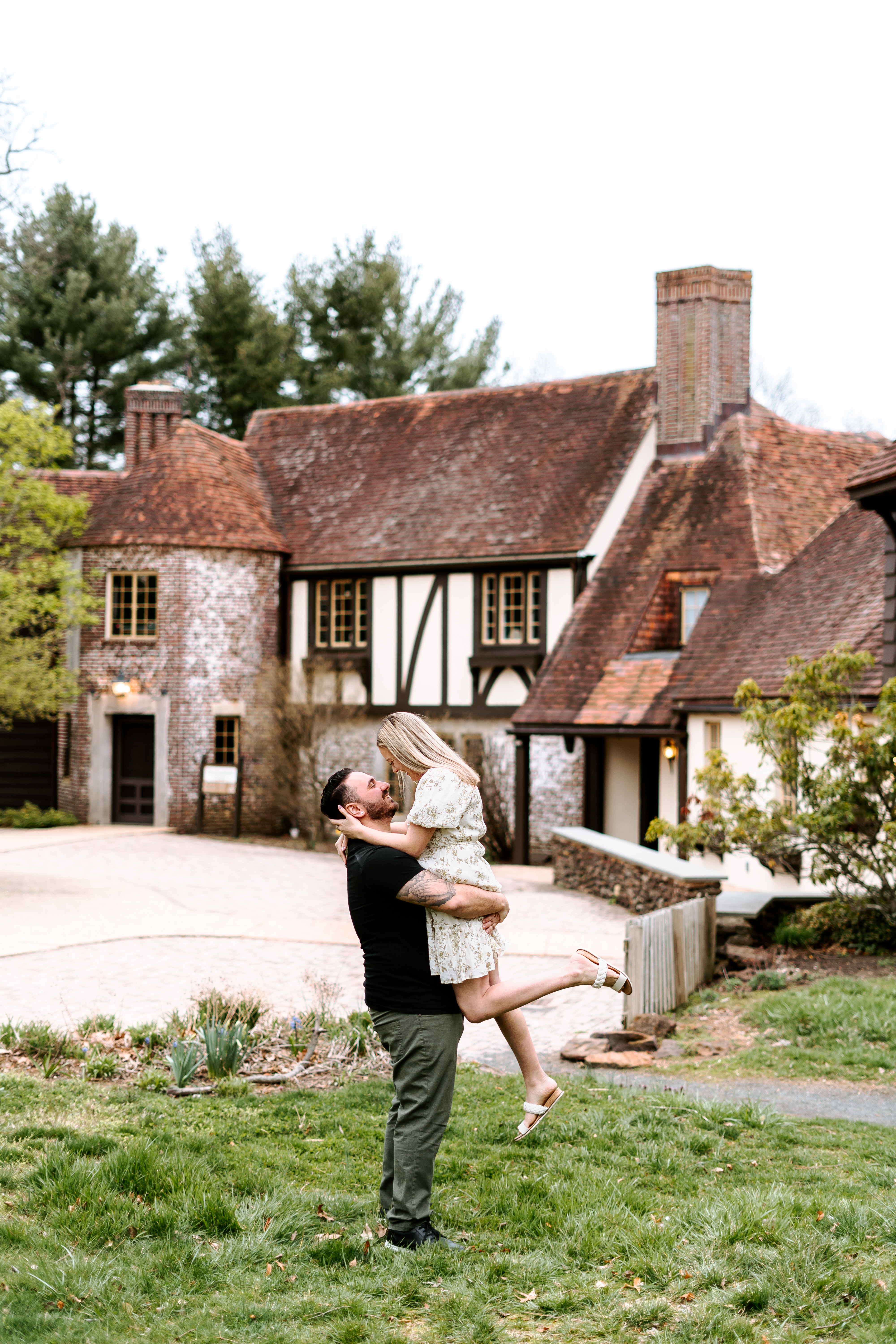 Spring Huber Woods Park Middletown Couples Session New Jersey Wedding Photographer