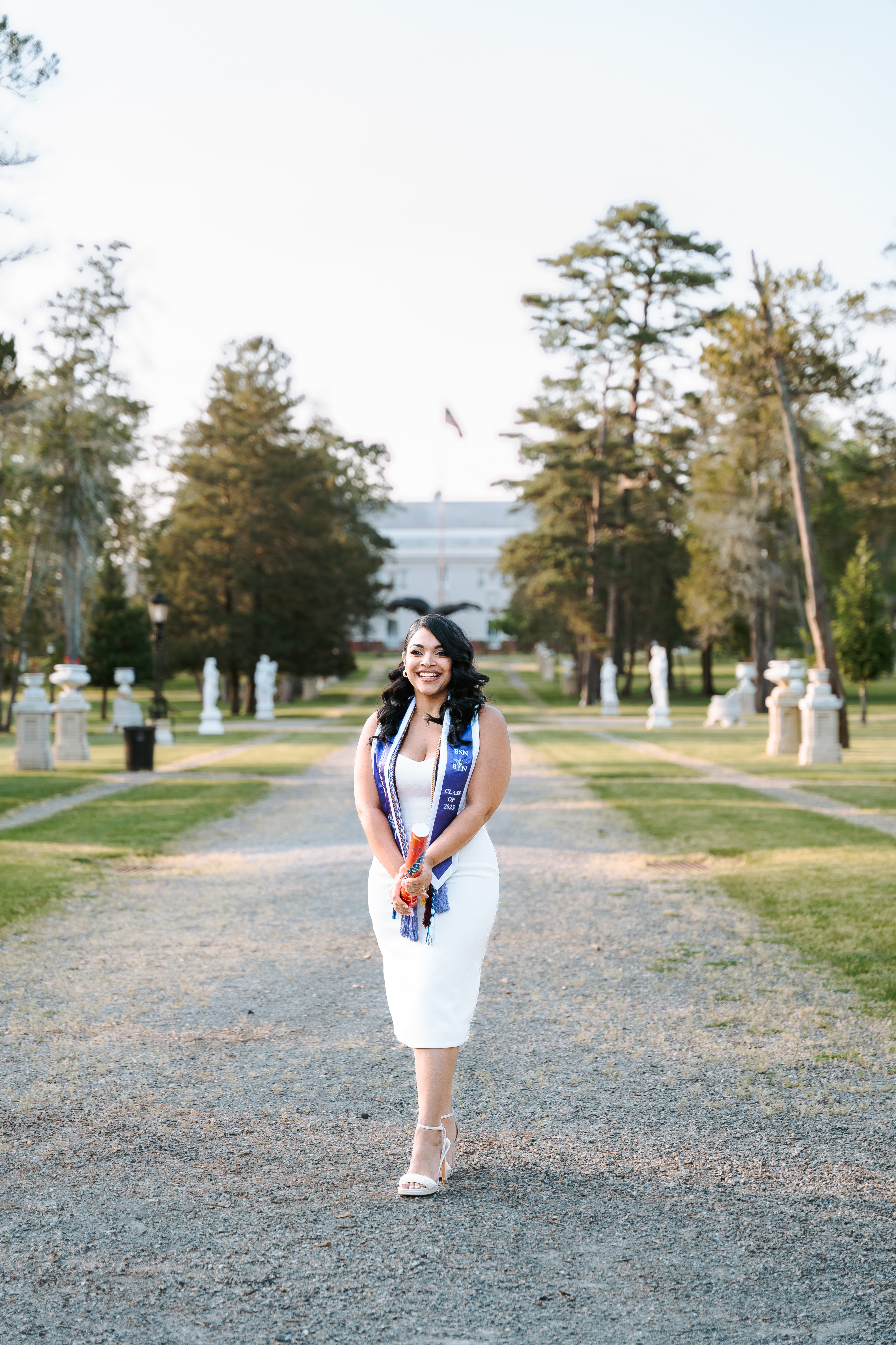 Spring Georgian Court University Graduation Session New Jersey Graduation Photographer