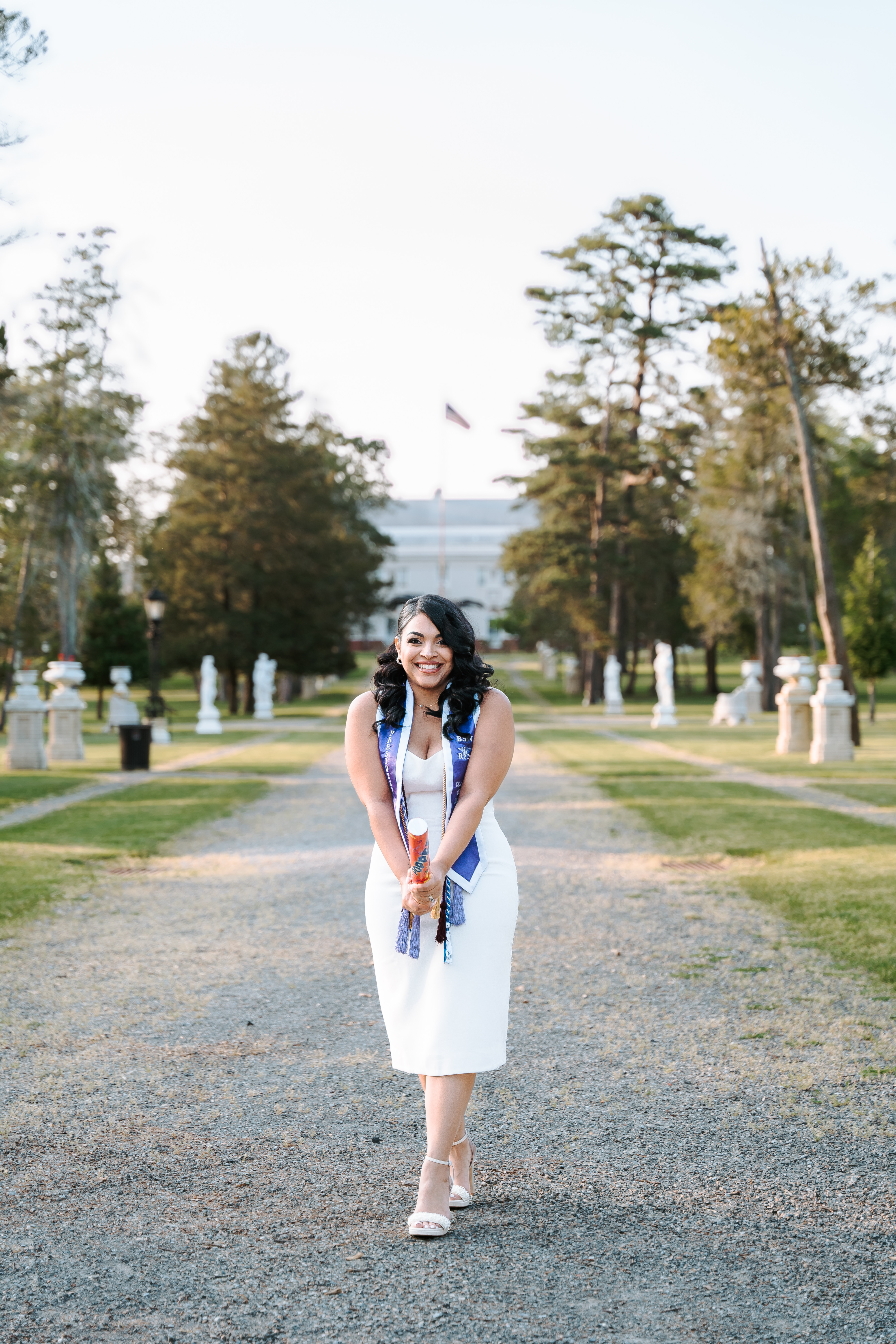 Spring Georgian Court University Graduation Session New Jersey Graduation Photographer