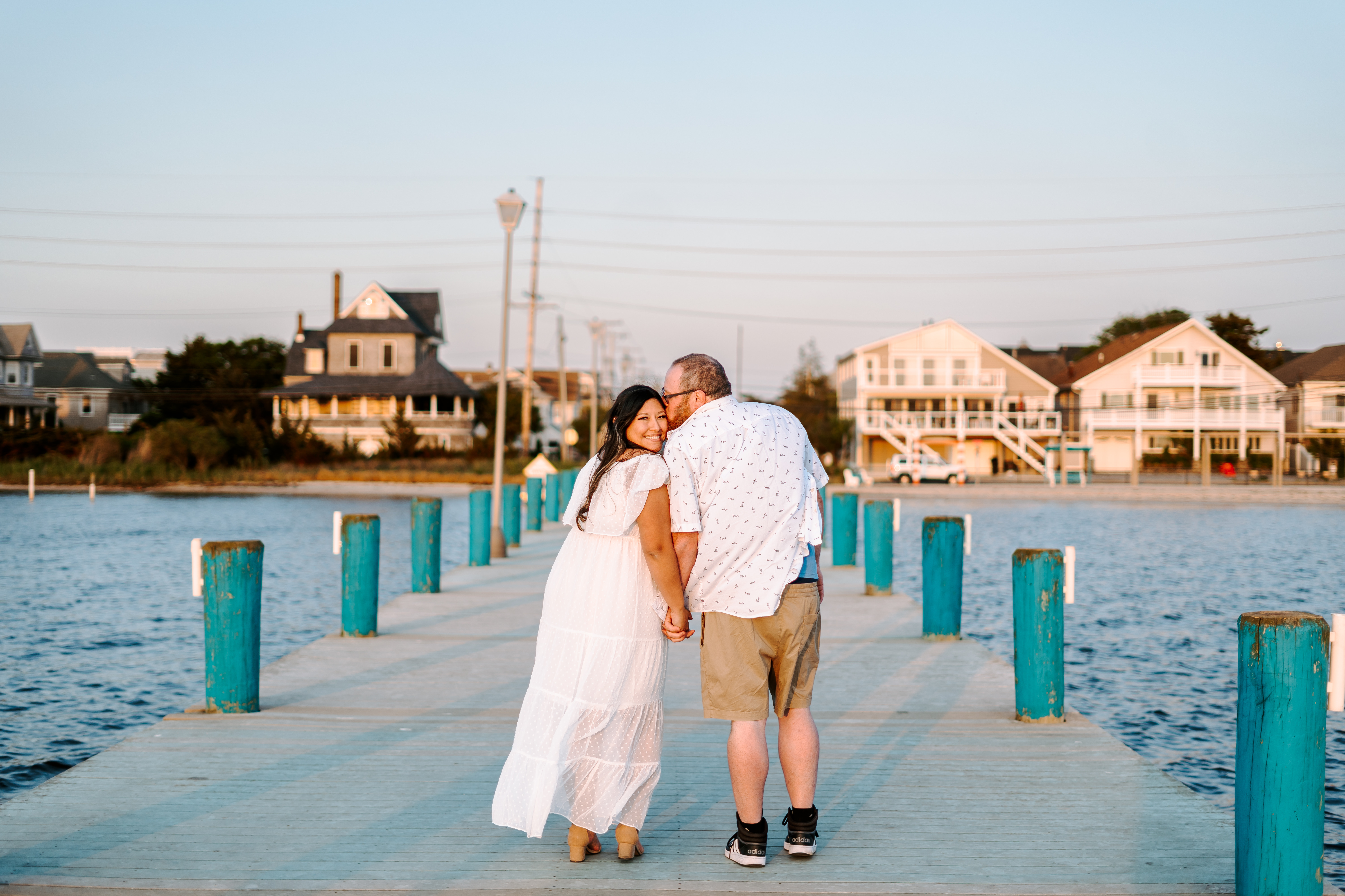 Spring Seaside Park Beach and Divine Park Spring Lake Engagement Session New Jersey Wedding Photographer