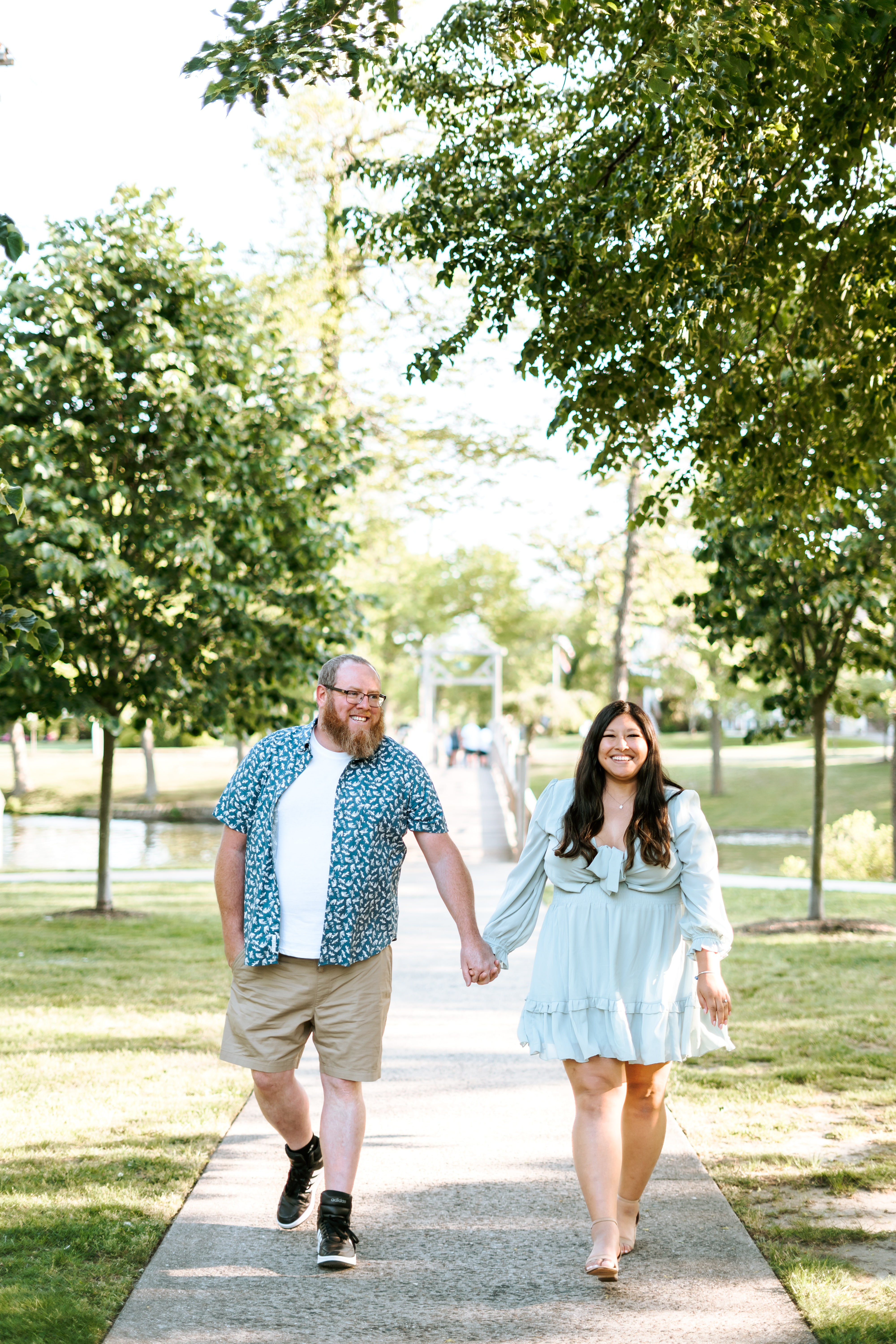 Spring Seaside Park Beach and Divine Park Spring Lake Engagement Session New Jersey Wedding Photographer