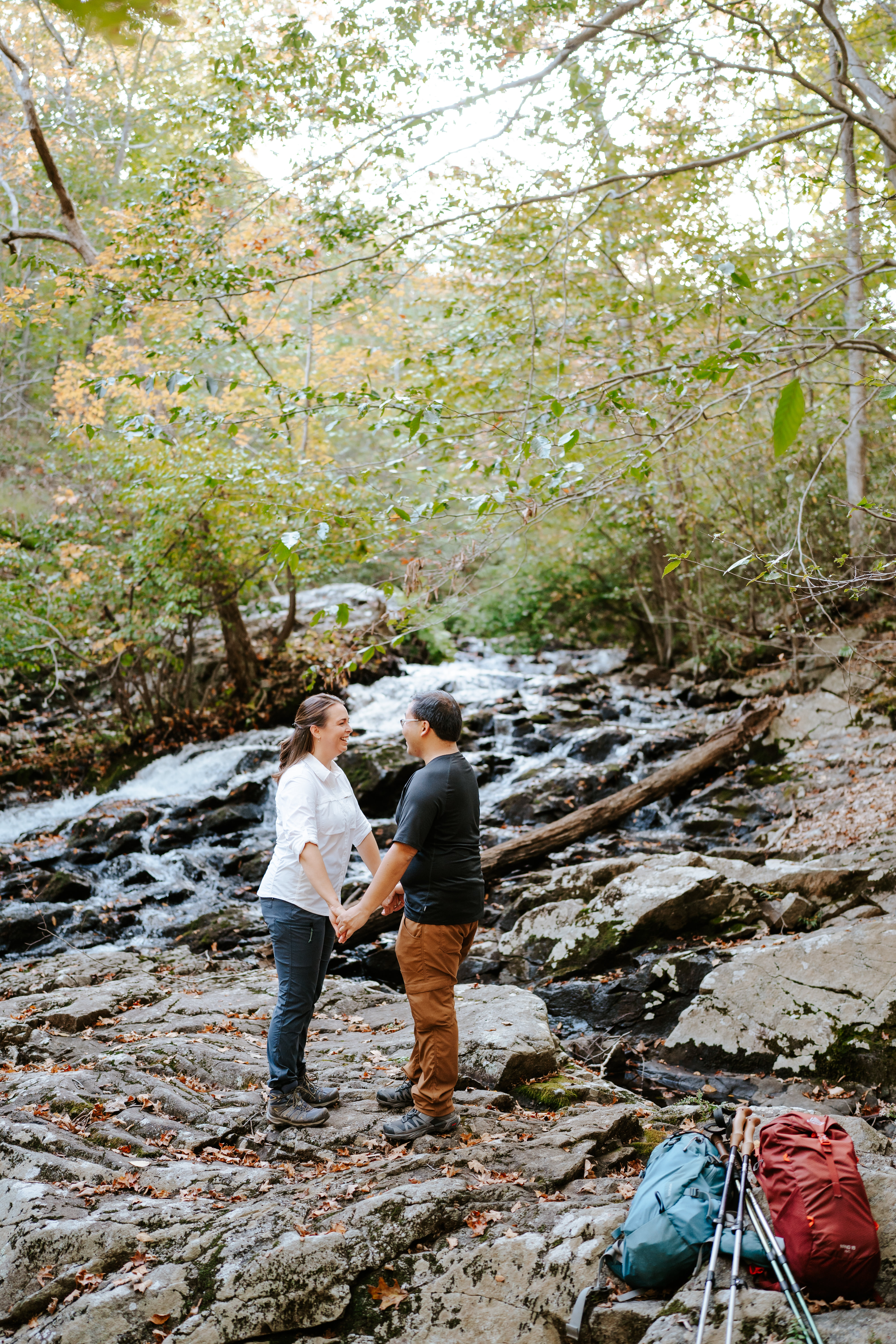 Fall Norvin Green State Forest Ringwood Engagement Session New Jersey Wedding Photographer