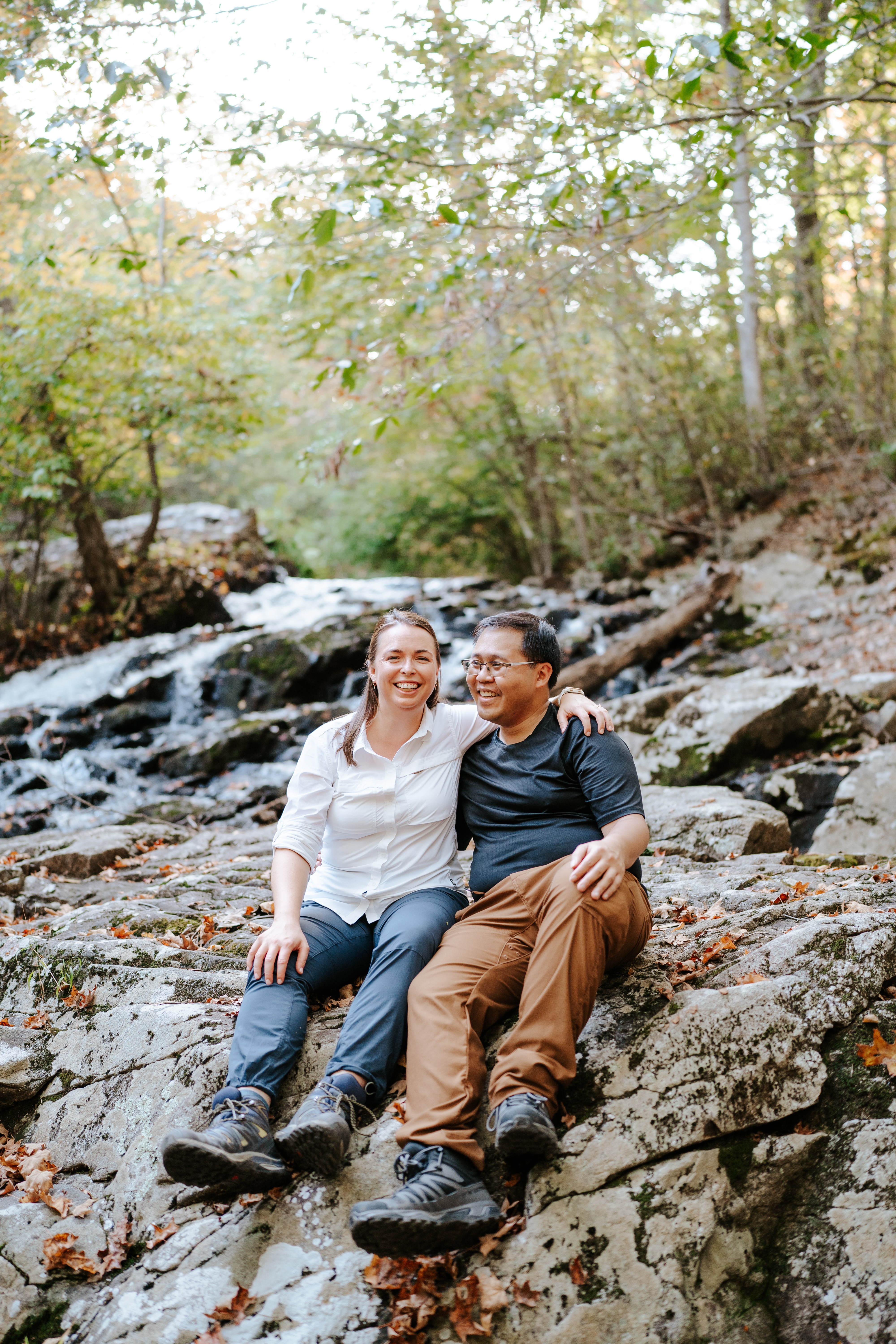 Fall Norvin Green State Forest Ringwood Engagement Session New Jersey Wedding Photographer