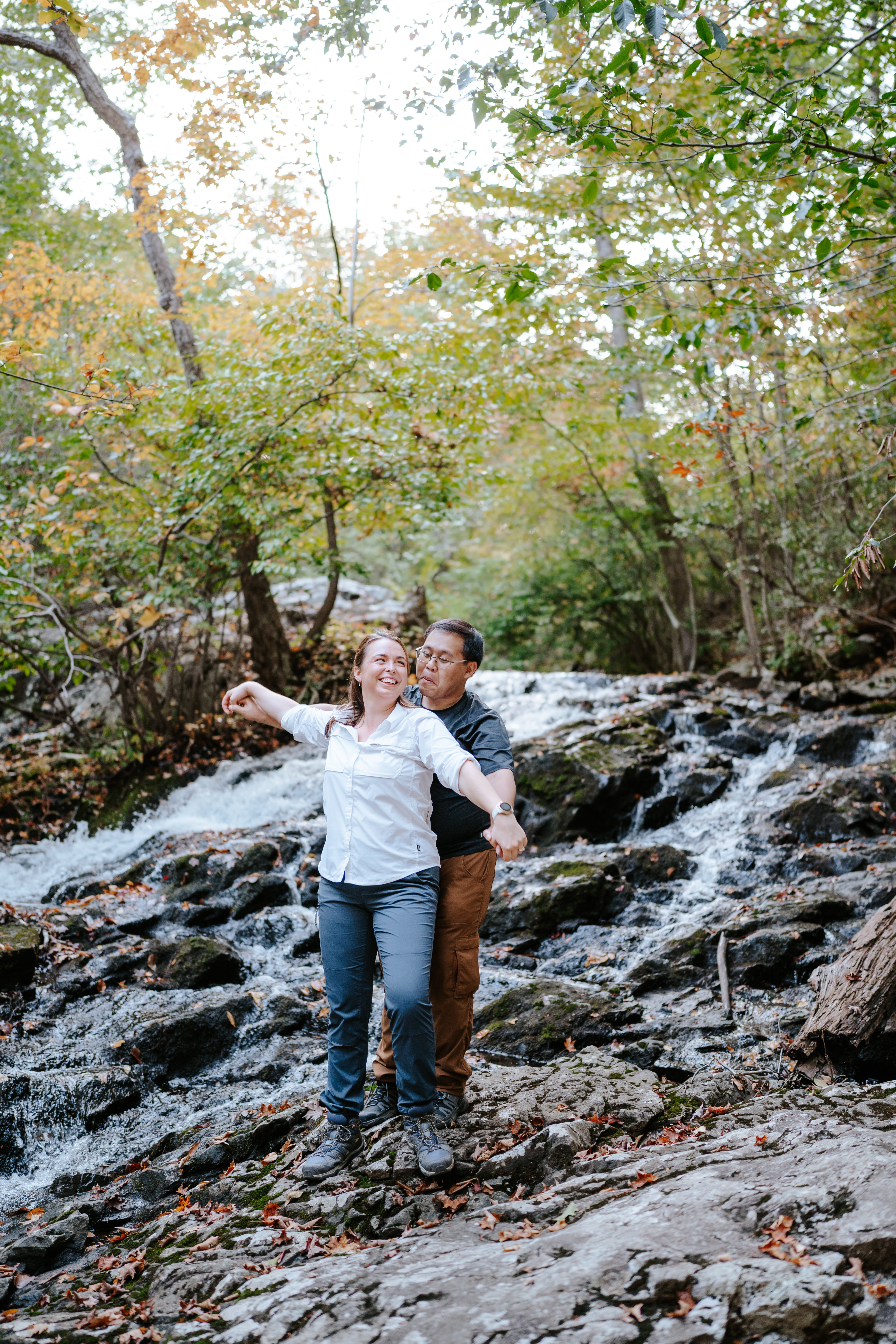 Fall Norvin Green State Forest Ringwood Engagement Session New Jersey Wedding Photographer