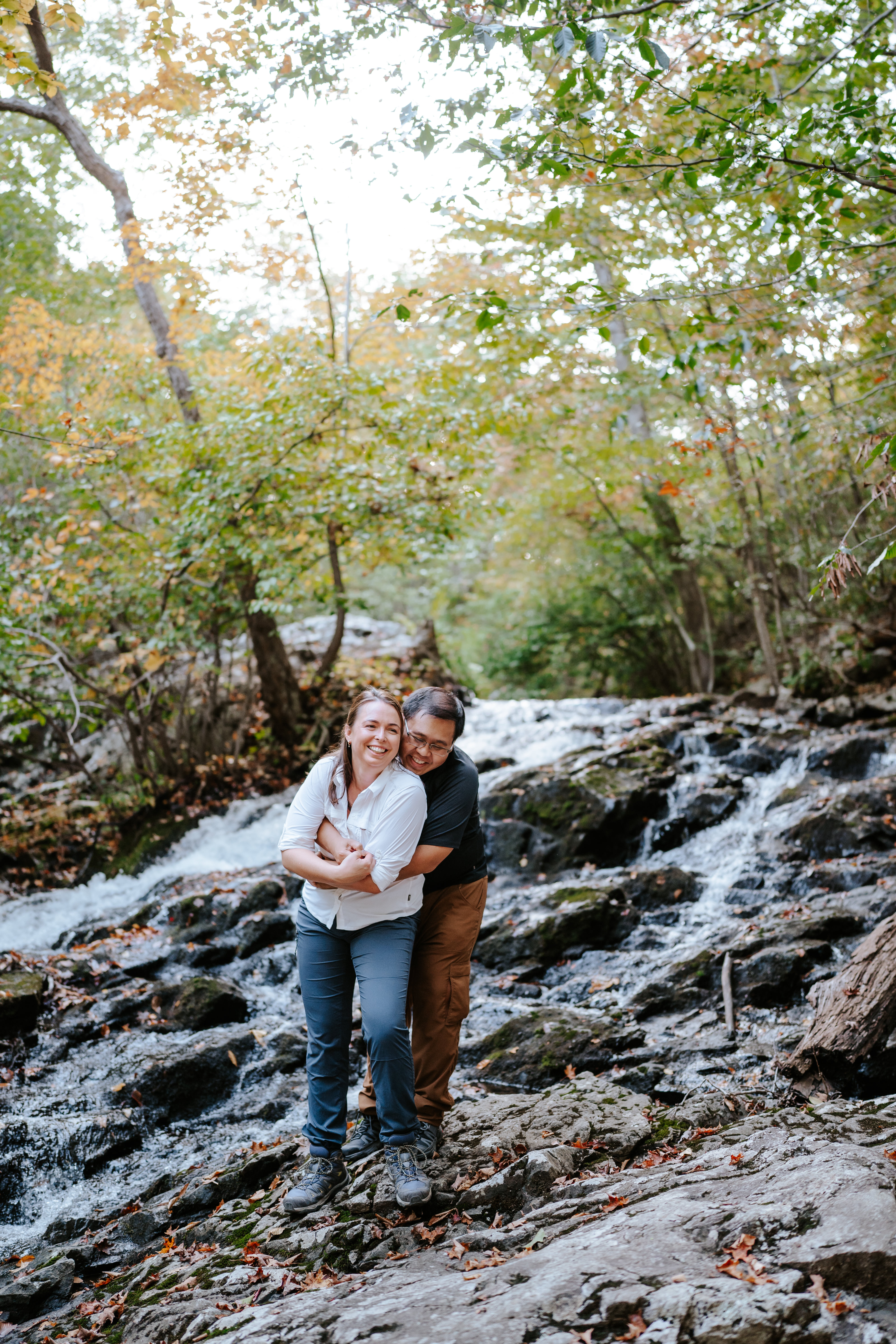 Fall Norvin Green State Forest Ringwood Engagement Session New Jersey Wedding Photographer