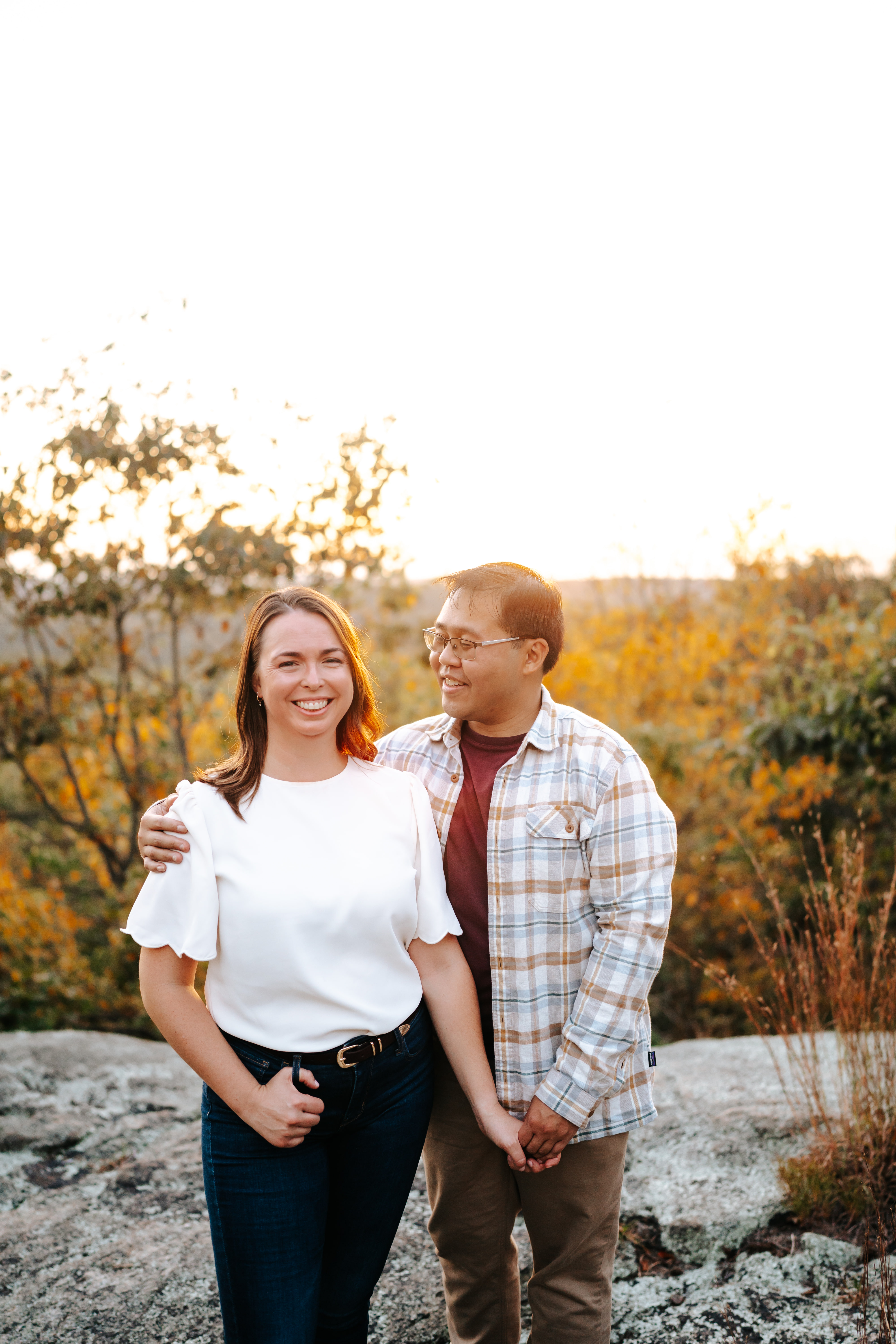 Fall Norvin Green State Forest Ringwood Engagement Session New Jersey Wedding Photographer