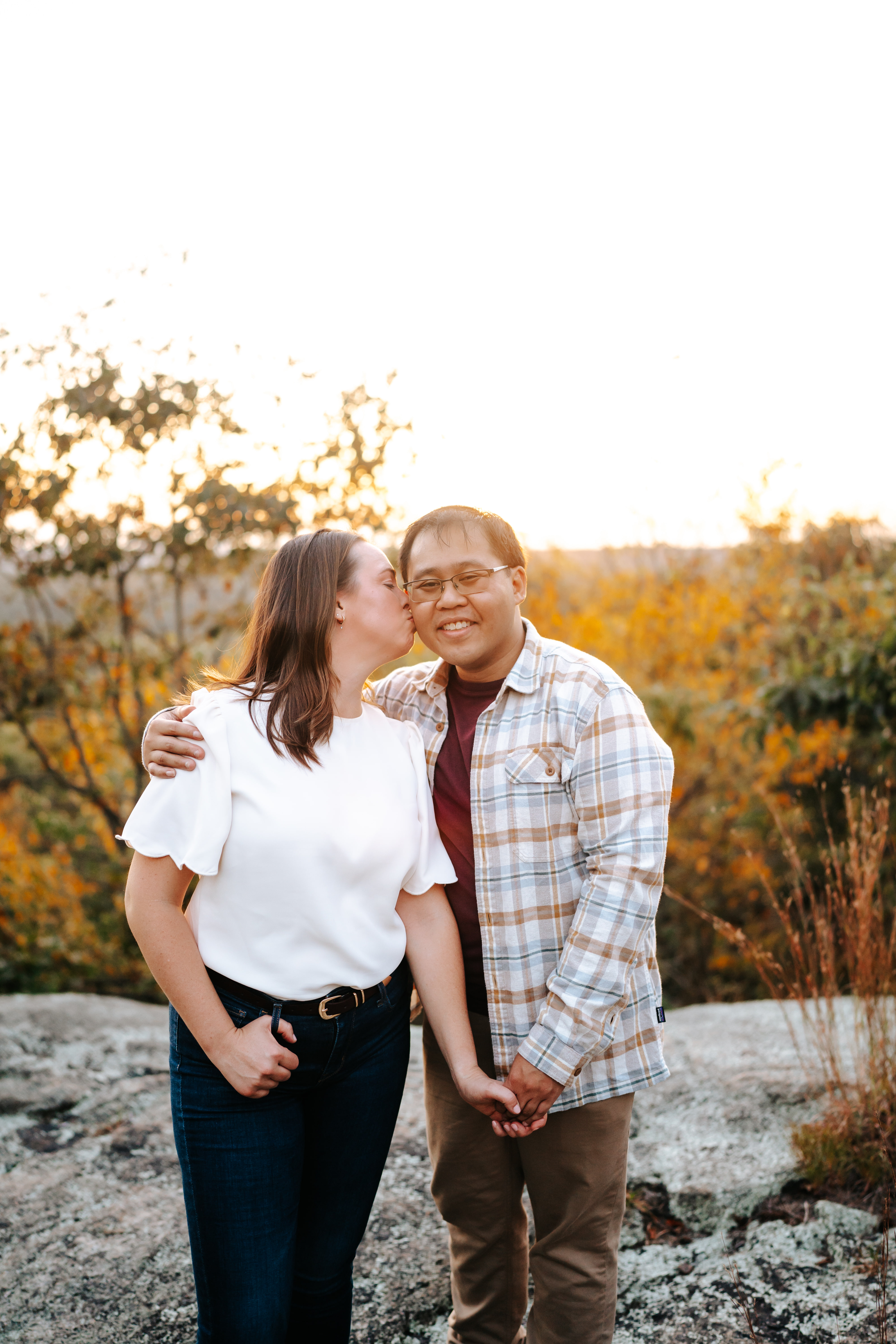 Fall Norvin Green State Forest Ringwood Engagement Session New Jersey Wedding Photographer