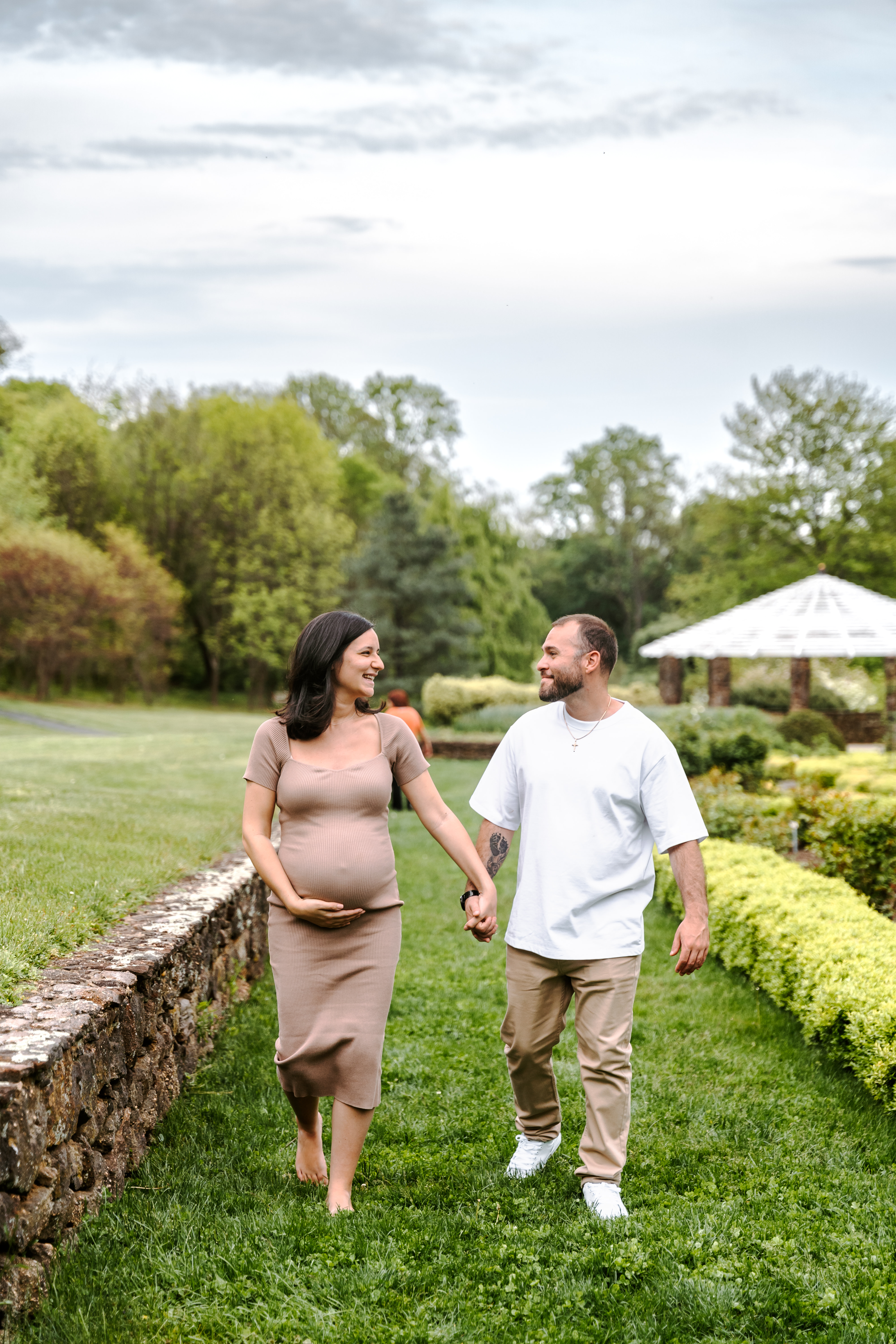 Spring Deep Cut Gardens Middletown New Jersey Maternity Session Maternity Photographer