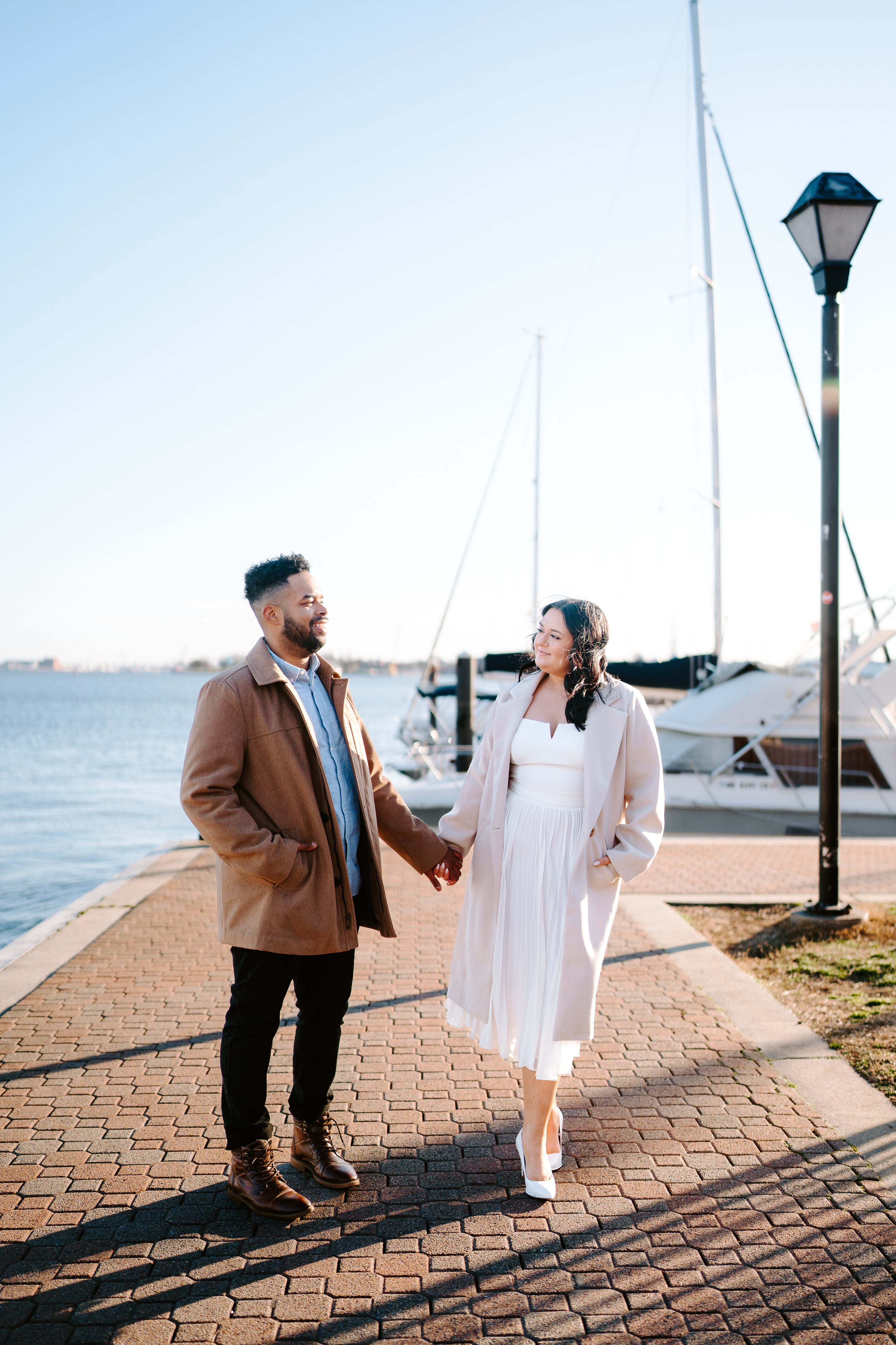 Spring Fells Point Baltimore Engagement Session Maryland Wedding Photographer