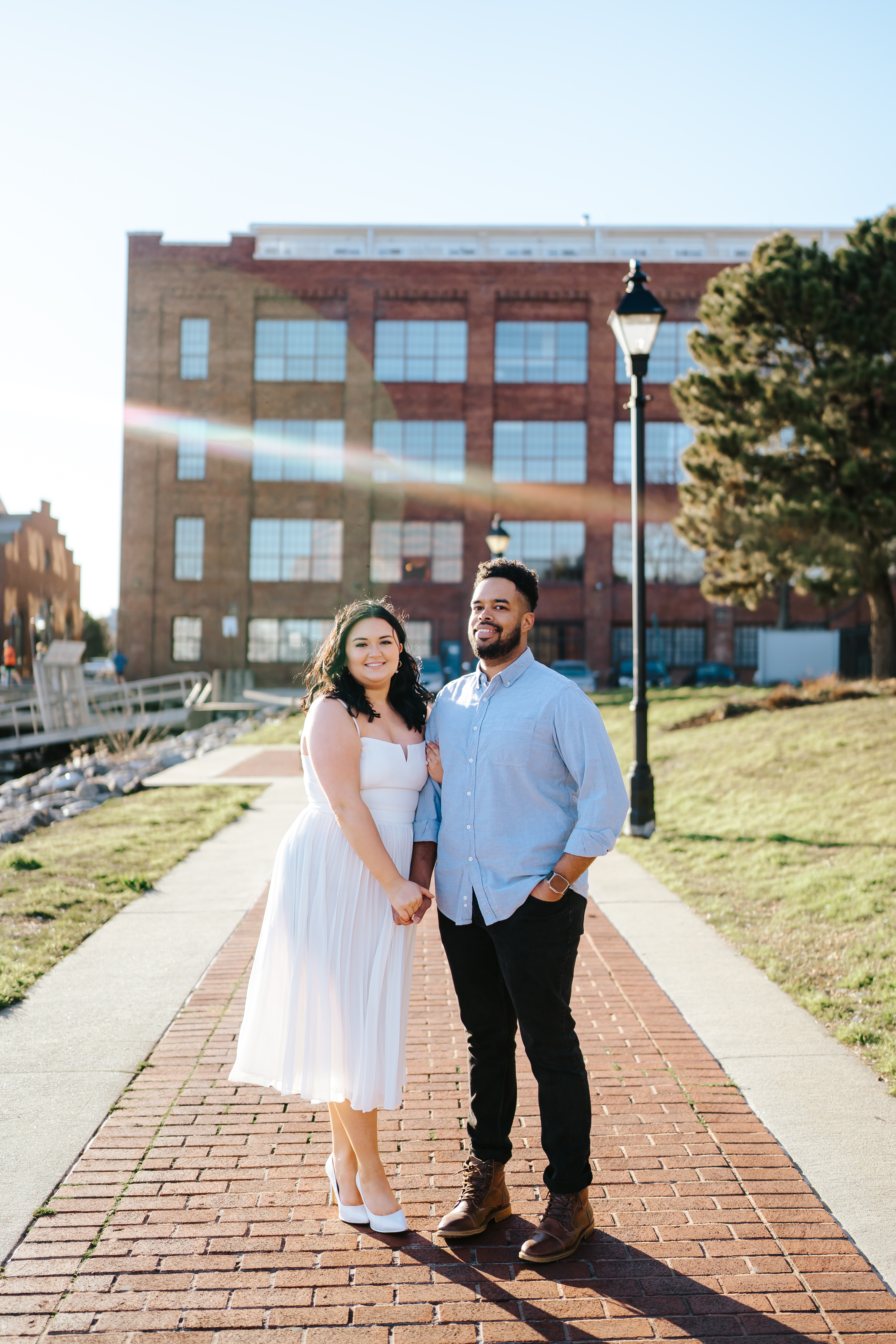 Spring Fells Point Baltimore Engagement Session Maryland Wedding Photographer