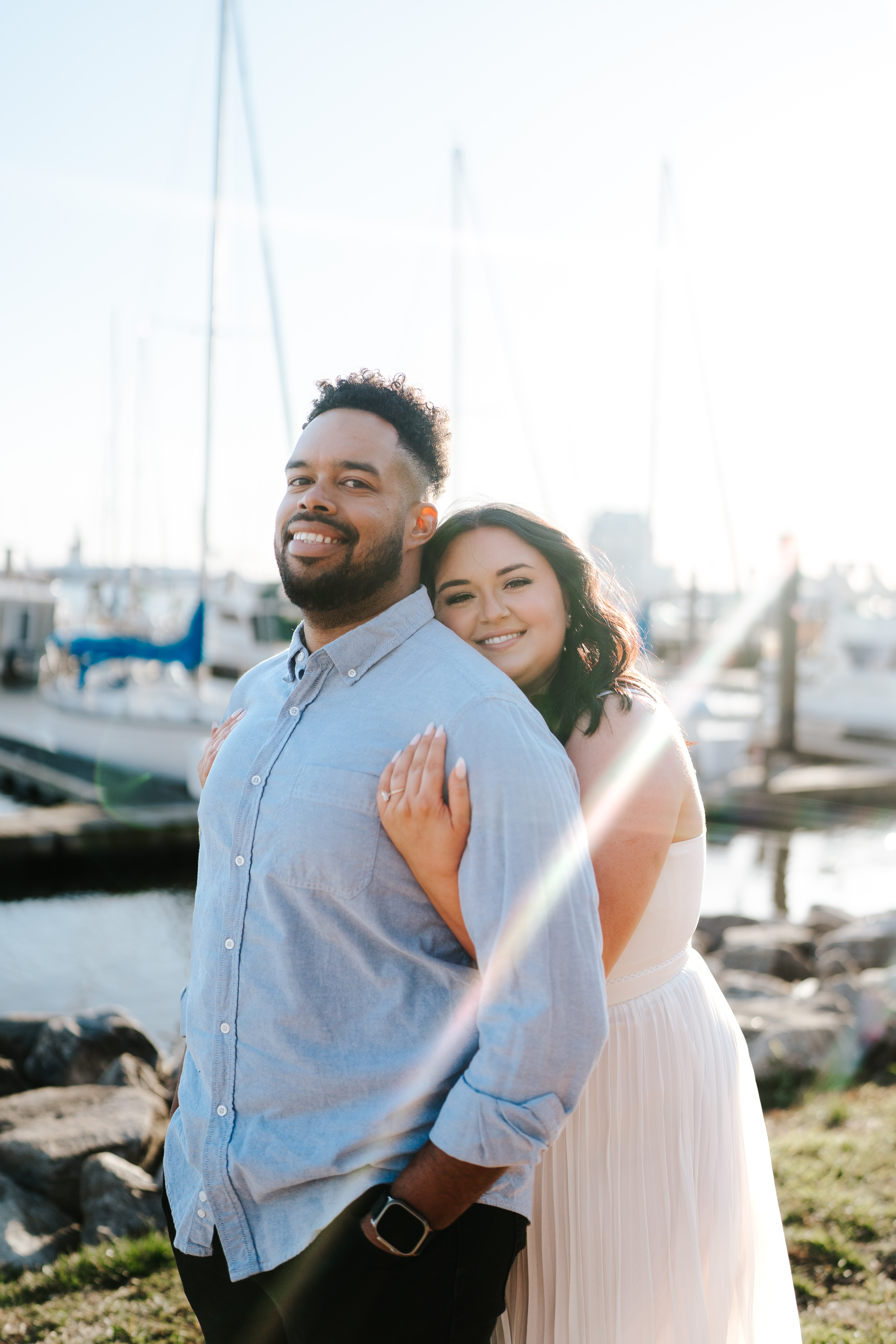 Spring Fells Point Baltimore Engagement Session Maryland Wedding Photographer