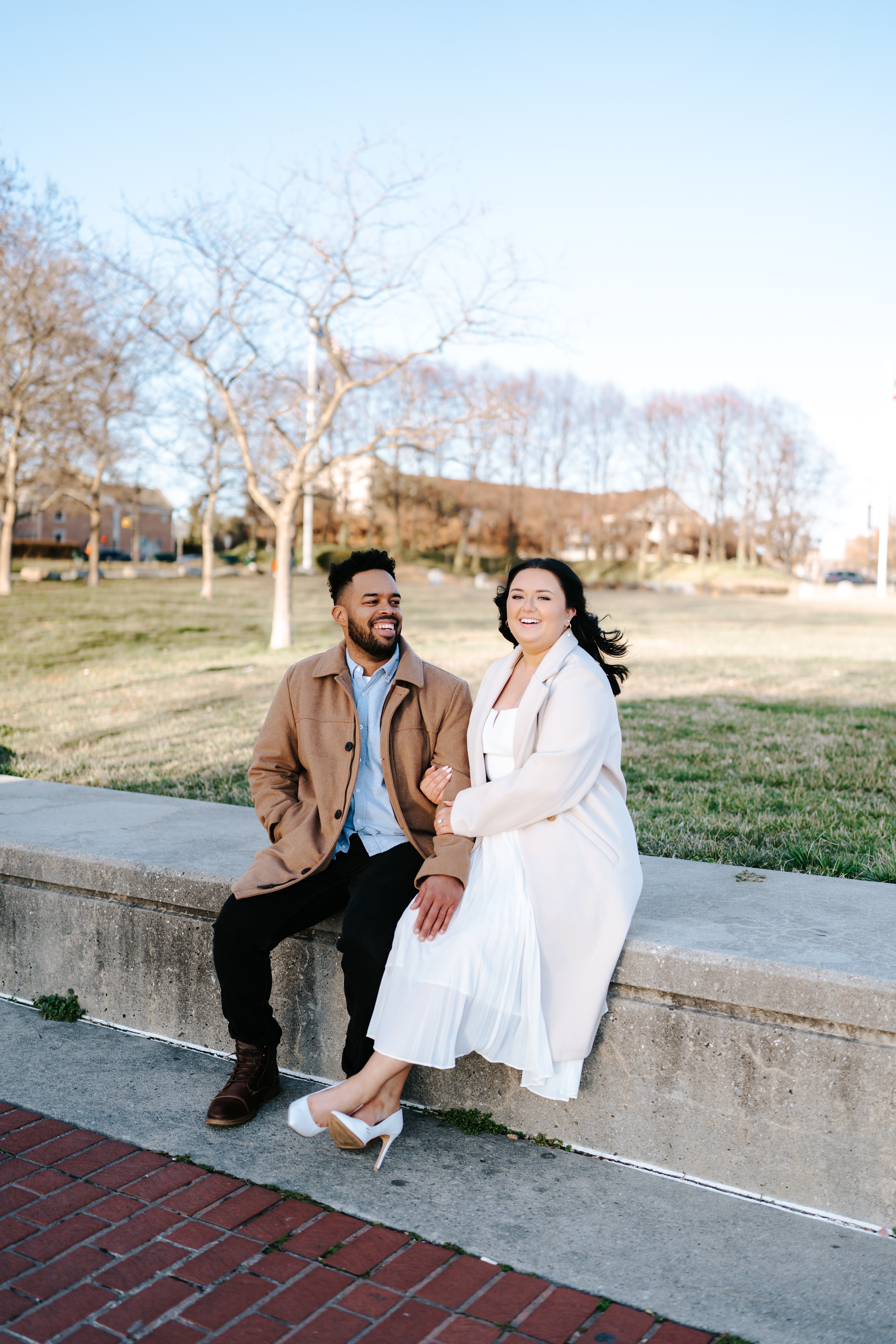 Spring Fells Point Baltimore Engagement Session Maryland Wedding Photographer