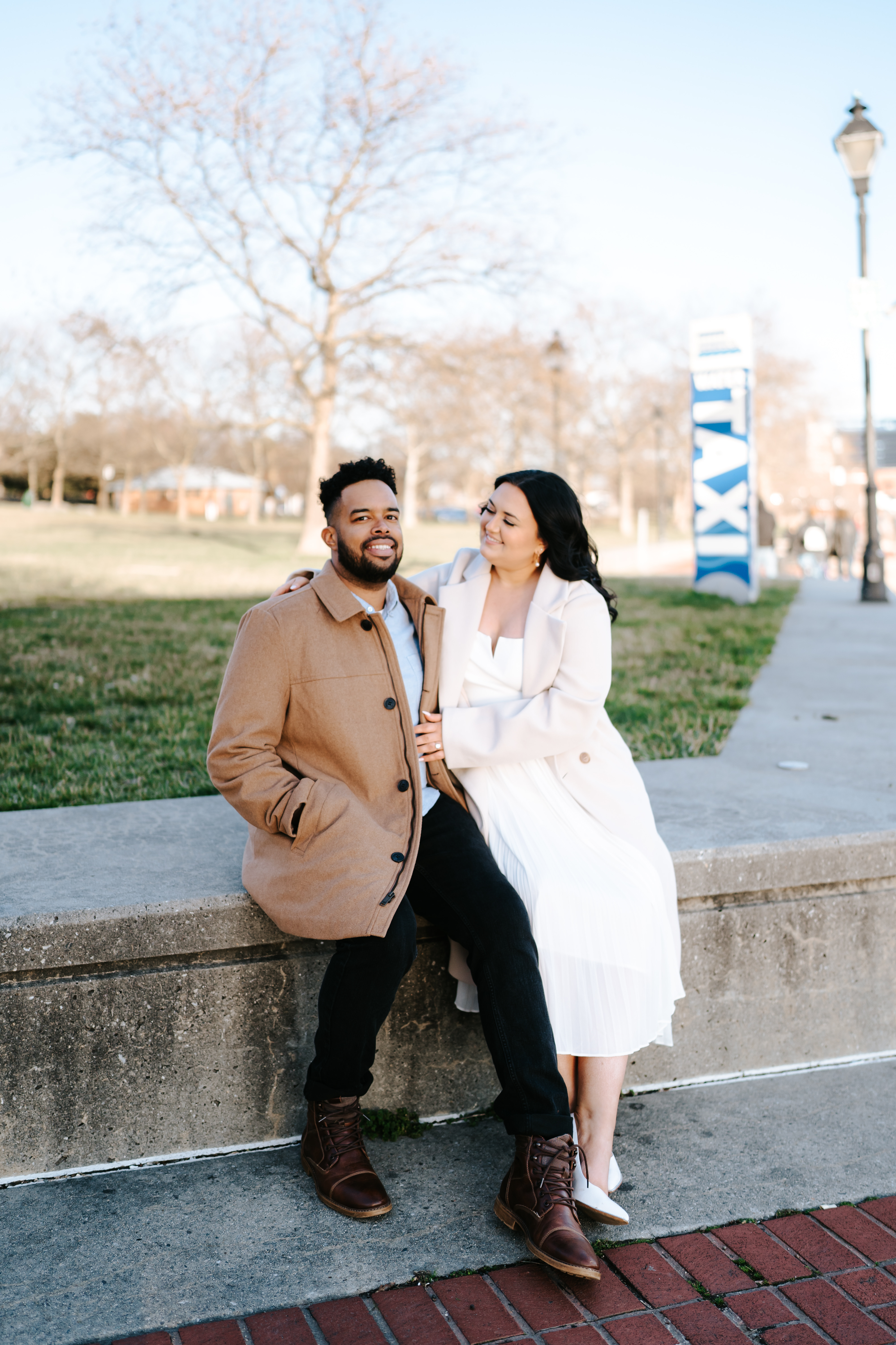 Spring Fells Point Baltimore Engagement Session Maryland Wedding Photographer