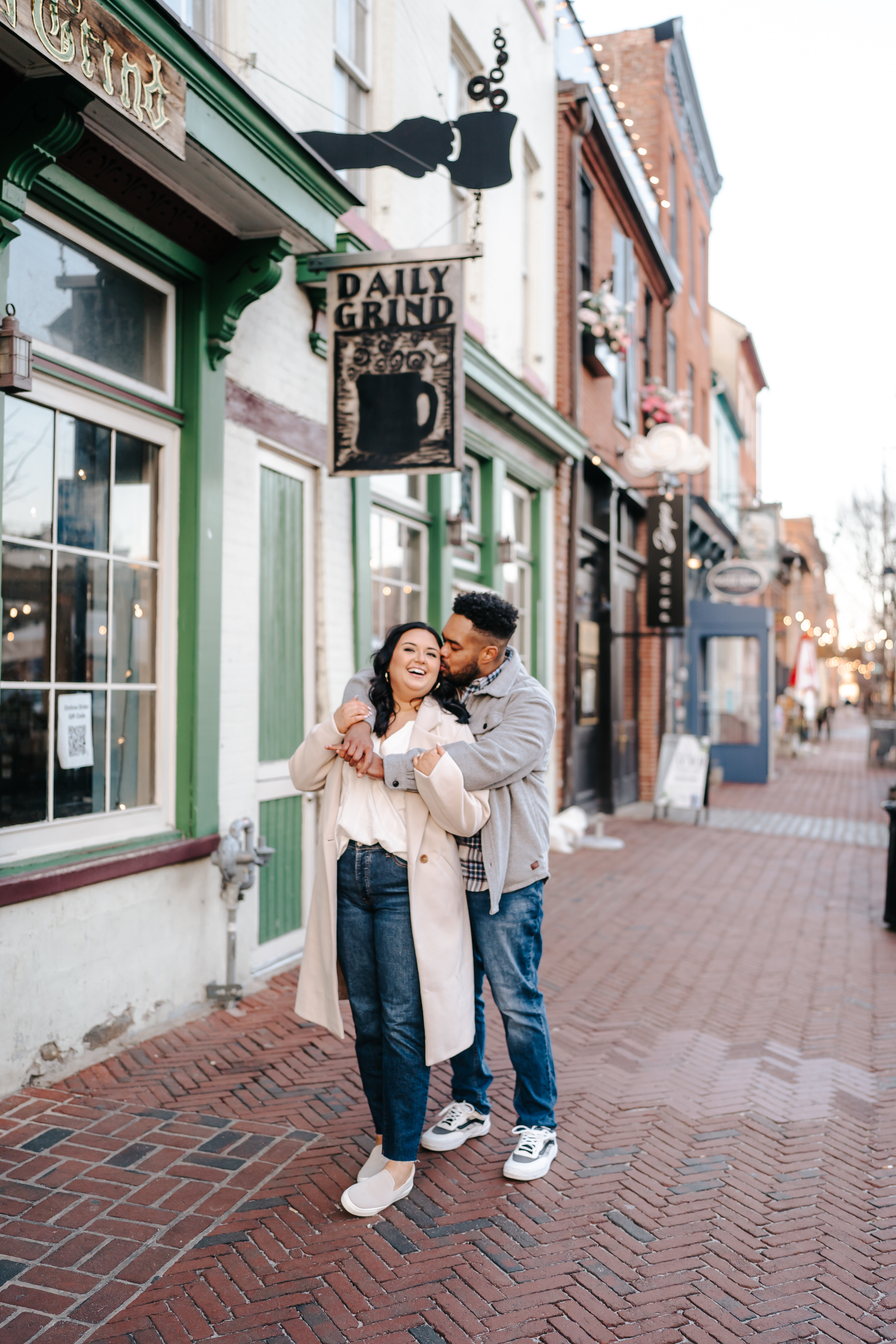 Spring Fells Point Baltimore Engagement Session Maryland Wedding Photographer