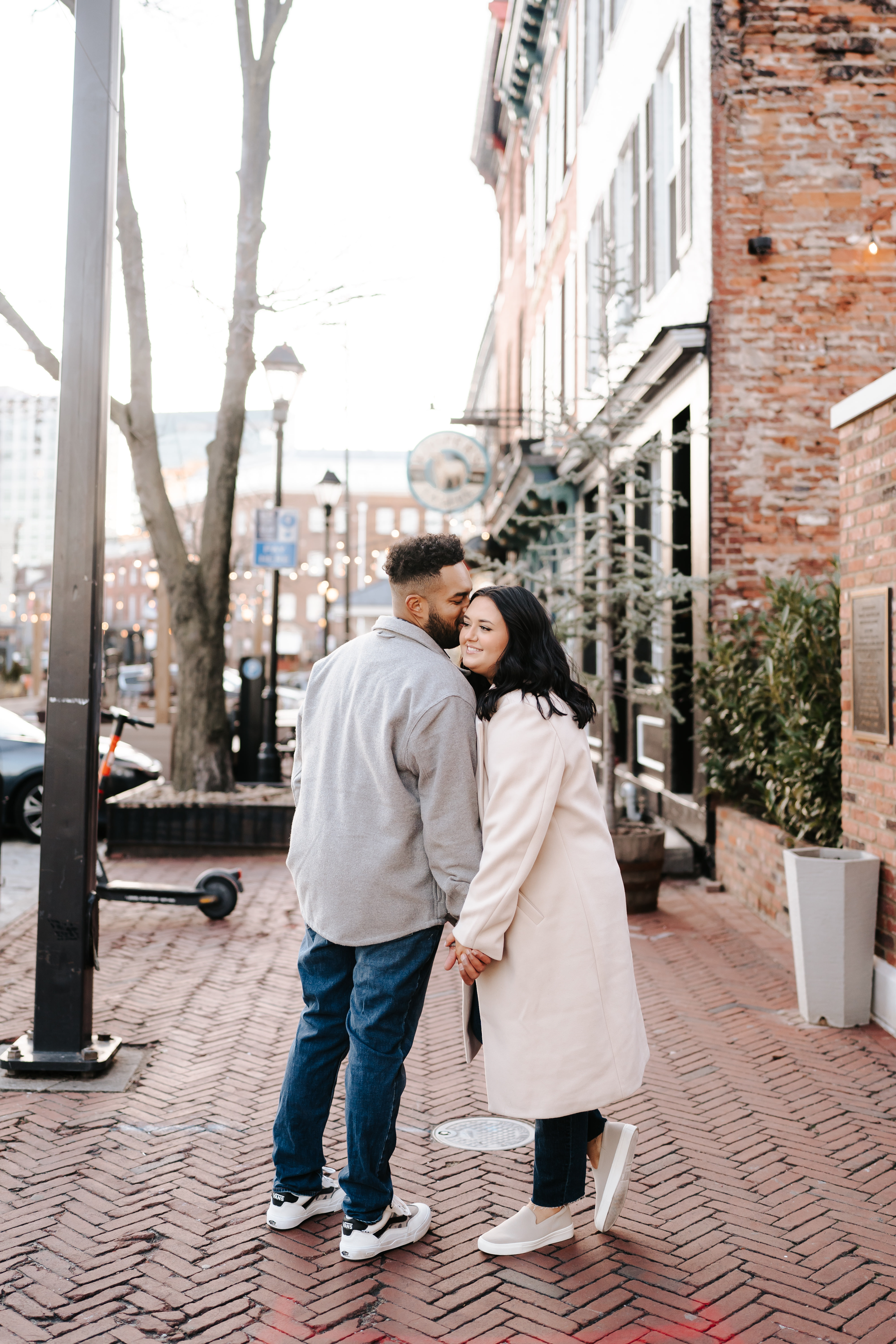 Spring Fells Point Baltimore Engagement Session Maryland Wedding Photographer