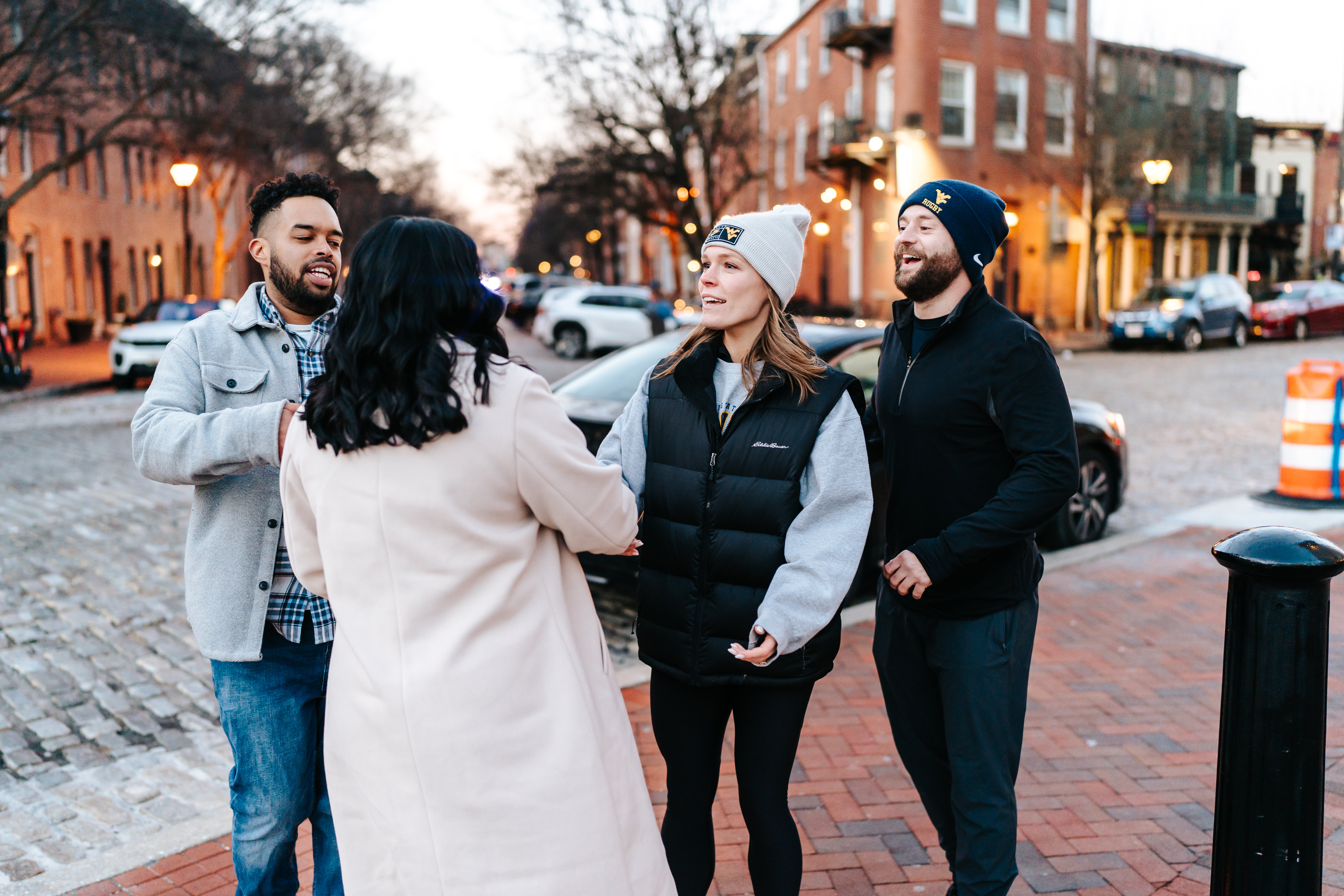 Spring Fells Point Baltimore Engagement Session Maryland Wedding Photographer