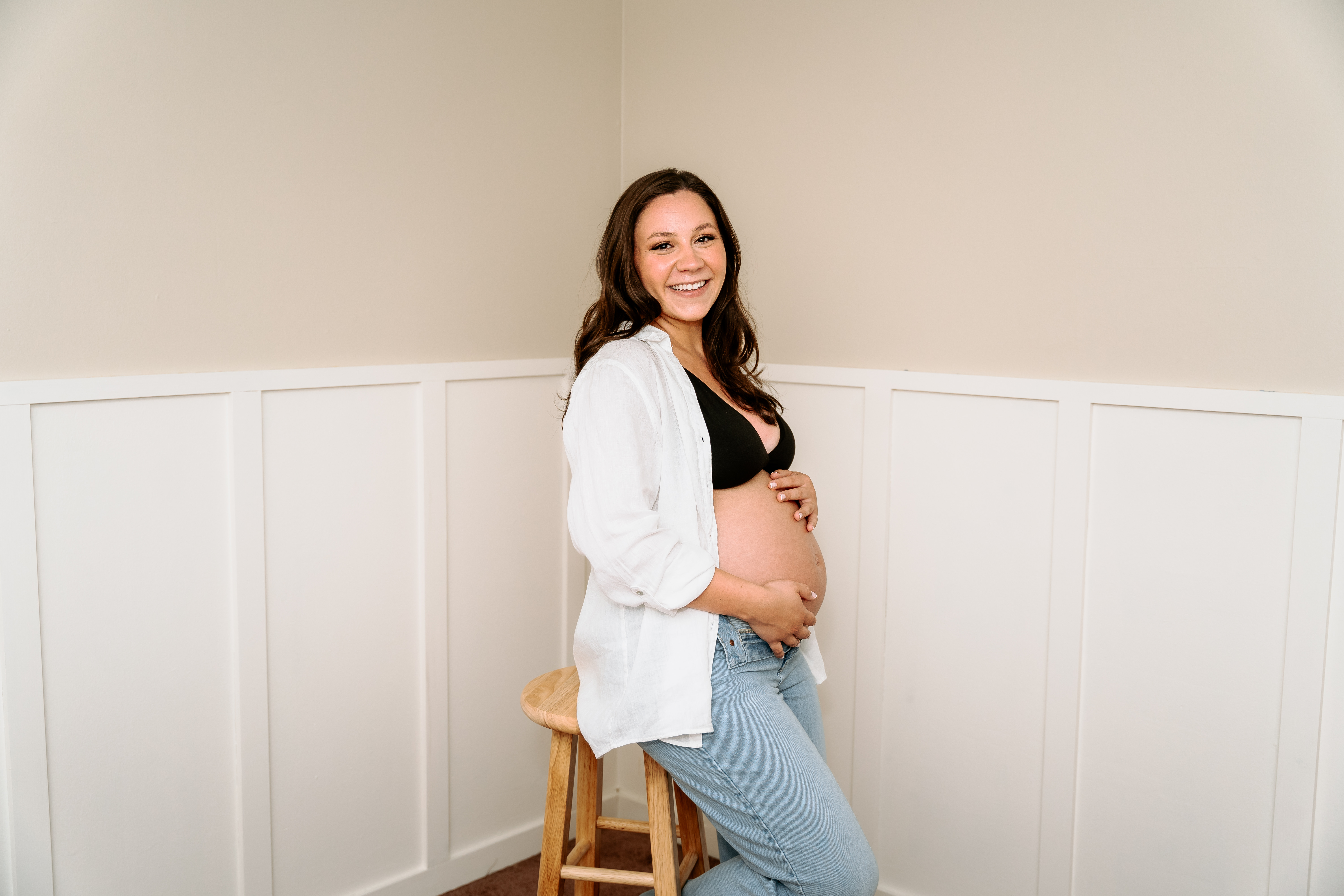 Spring Jockey Hollow Morristown Maternity Session New Jersey Maternity Photographer