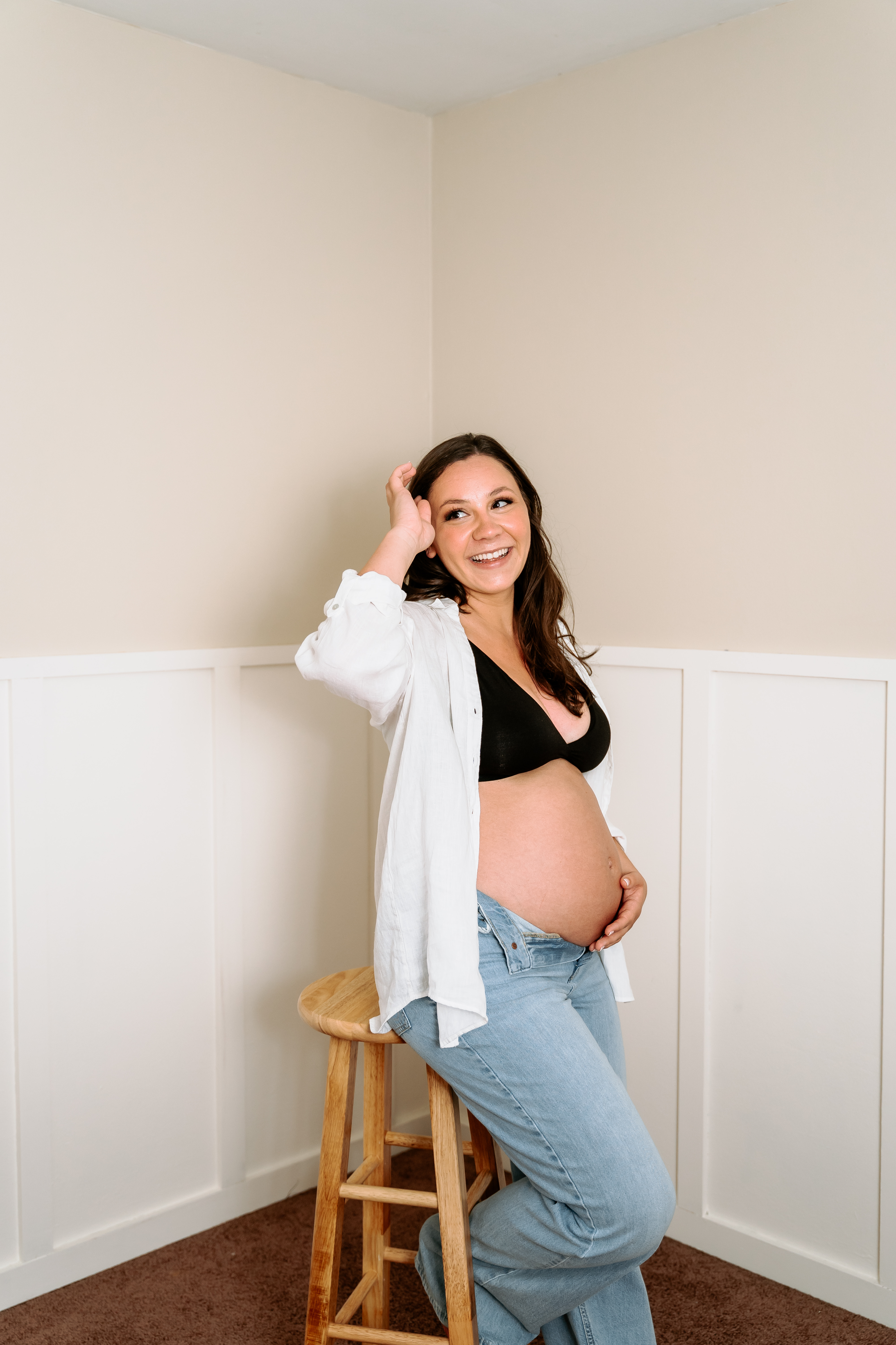 Spring Jockey Hollow Morristown Maternity Session New Jersey Maternity Photographer