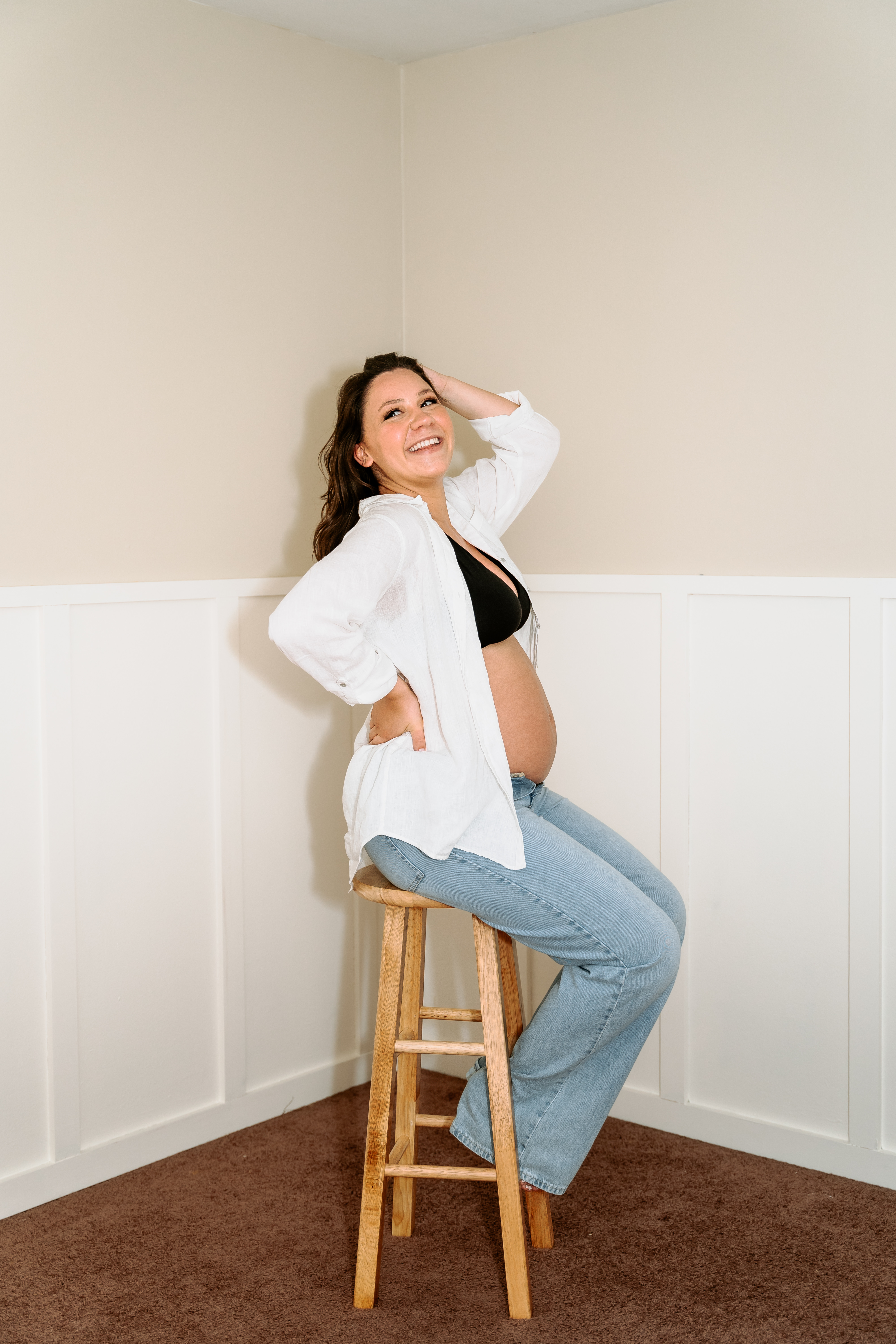 Spring Jockey Hollow Morristown Maternity Session New Jersey Maternity Photographer