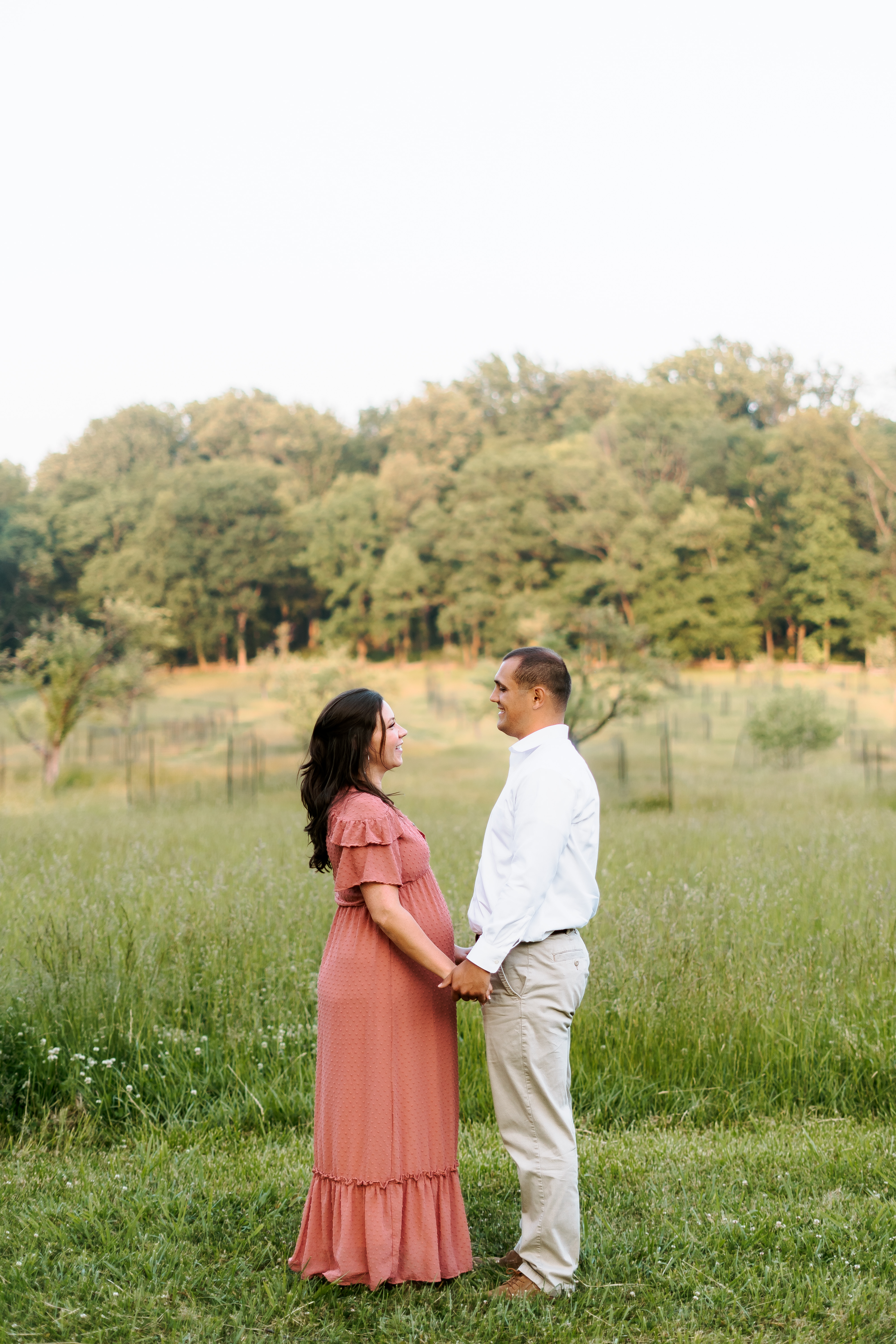 Spring Jockey Hollow Morristown Maternity Session New Jersey Maternity Photographer