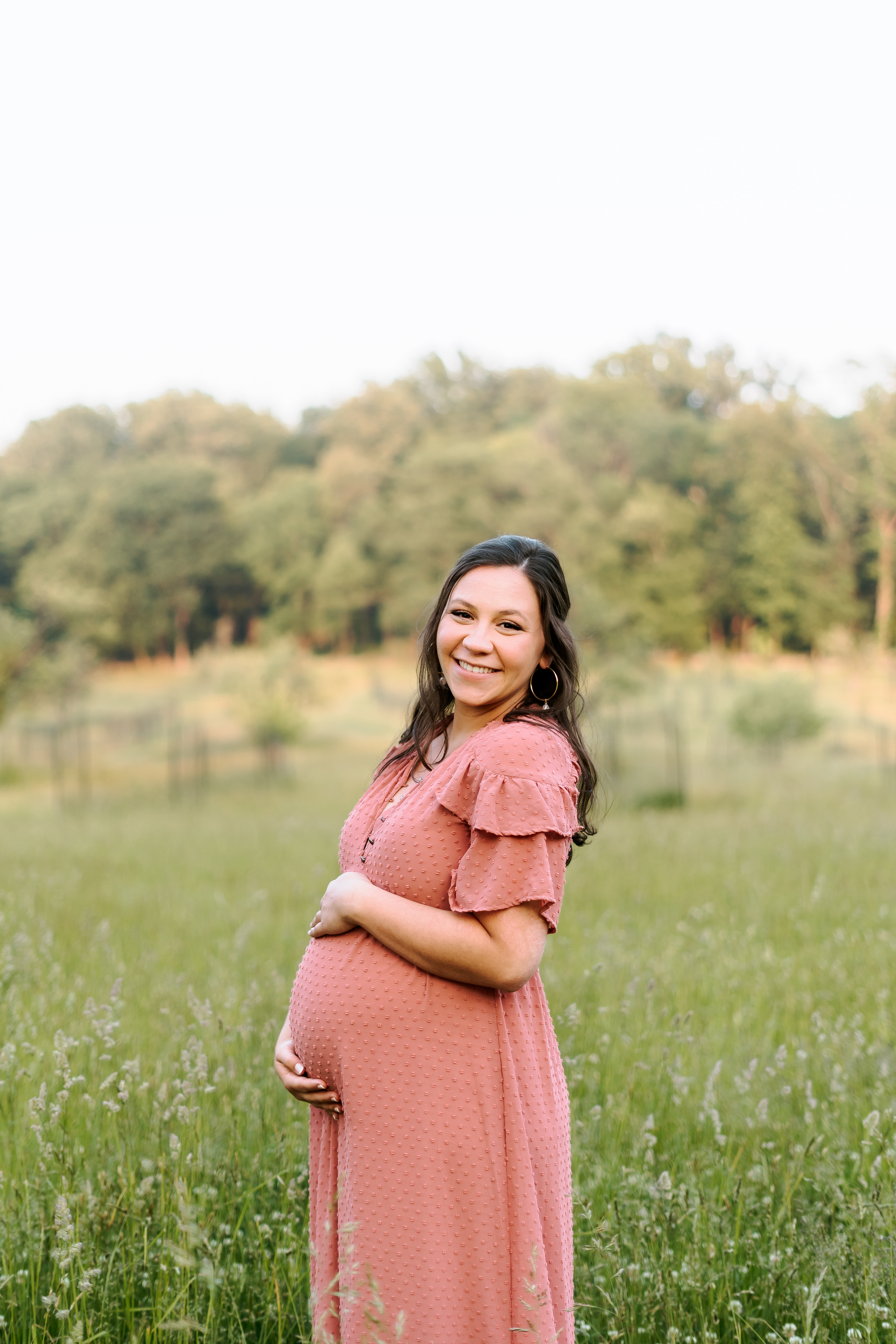 Spring Jockey Hollow Morristown Maternity Session New Jersey Maternity Photographer