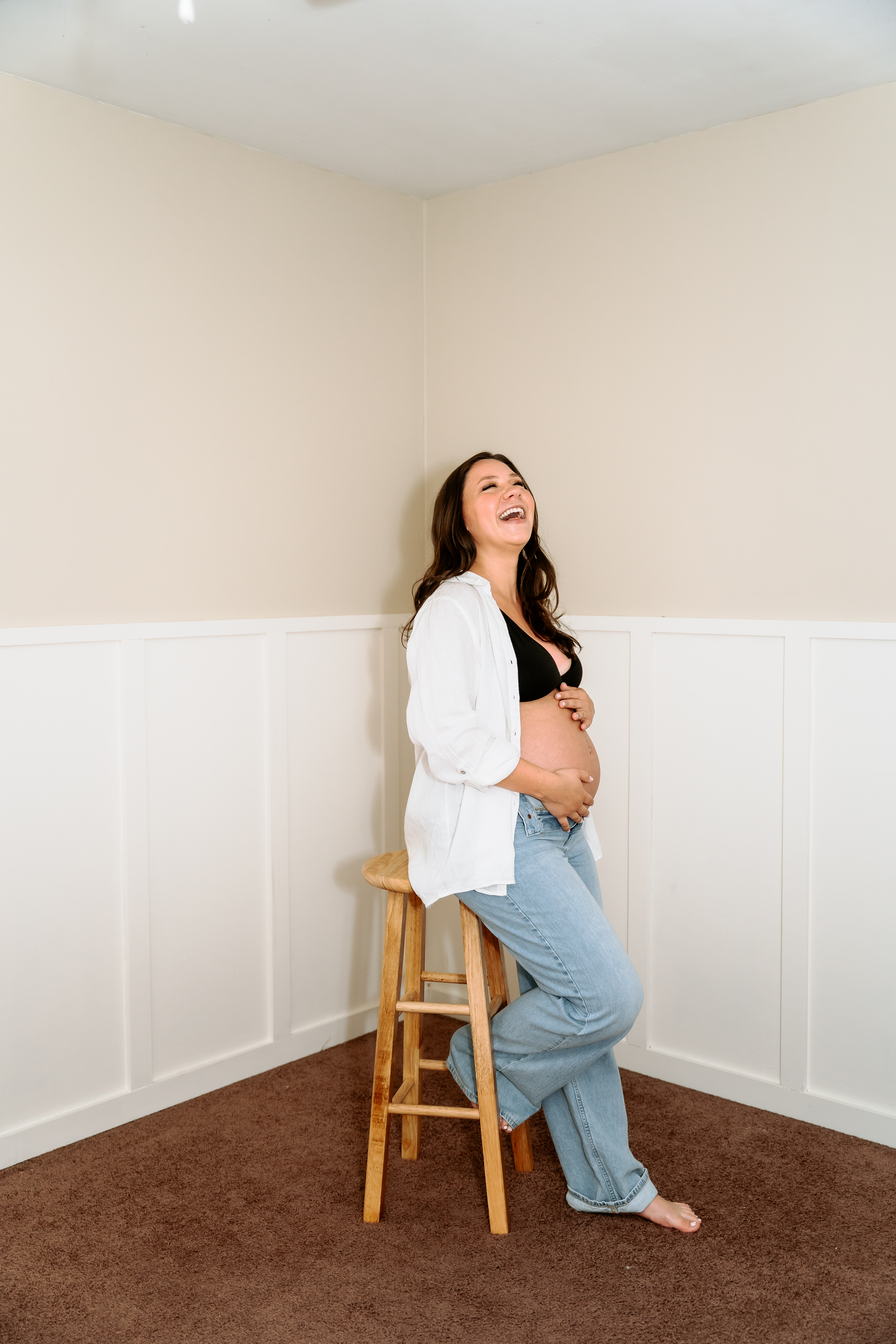 Spring Jockey Hollow Morristown Maternity Session New Jersey Maternity Photographer