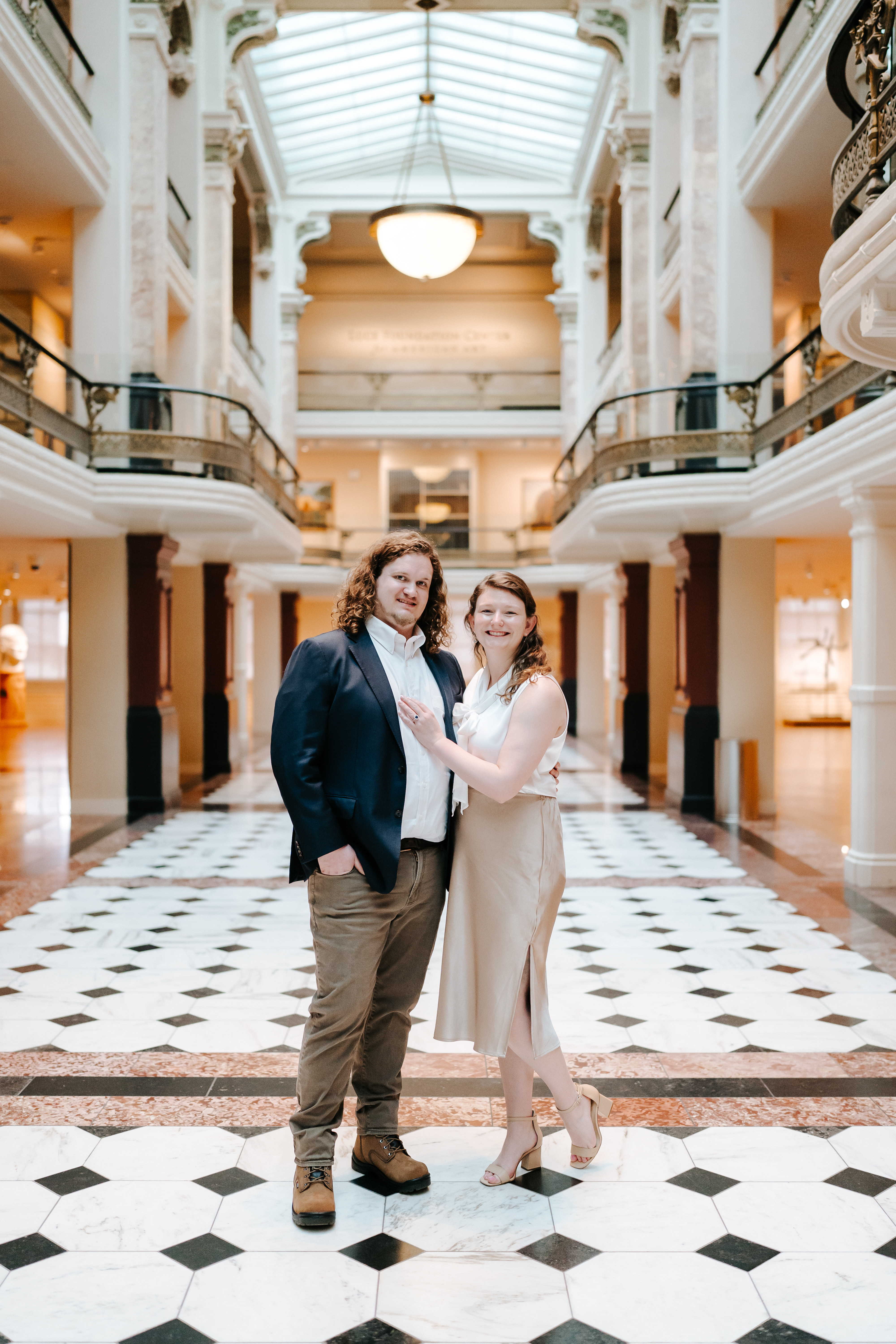 Spring Luce Foundation Center Portrait Gallery Engagement Session District of Columbia Wedding Photographer