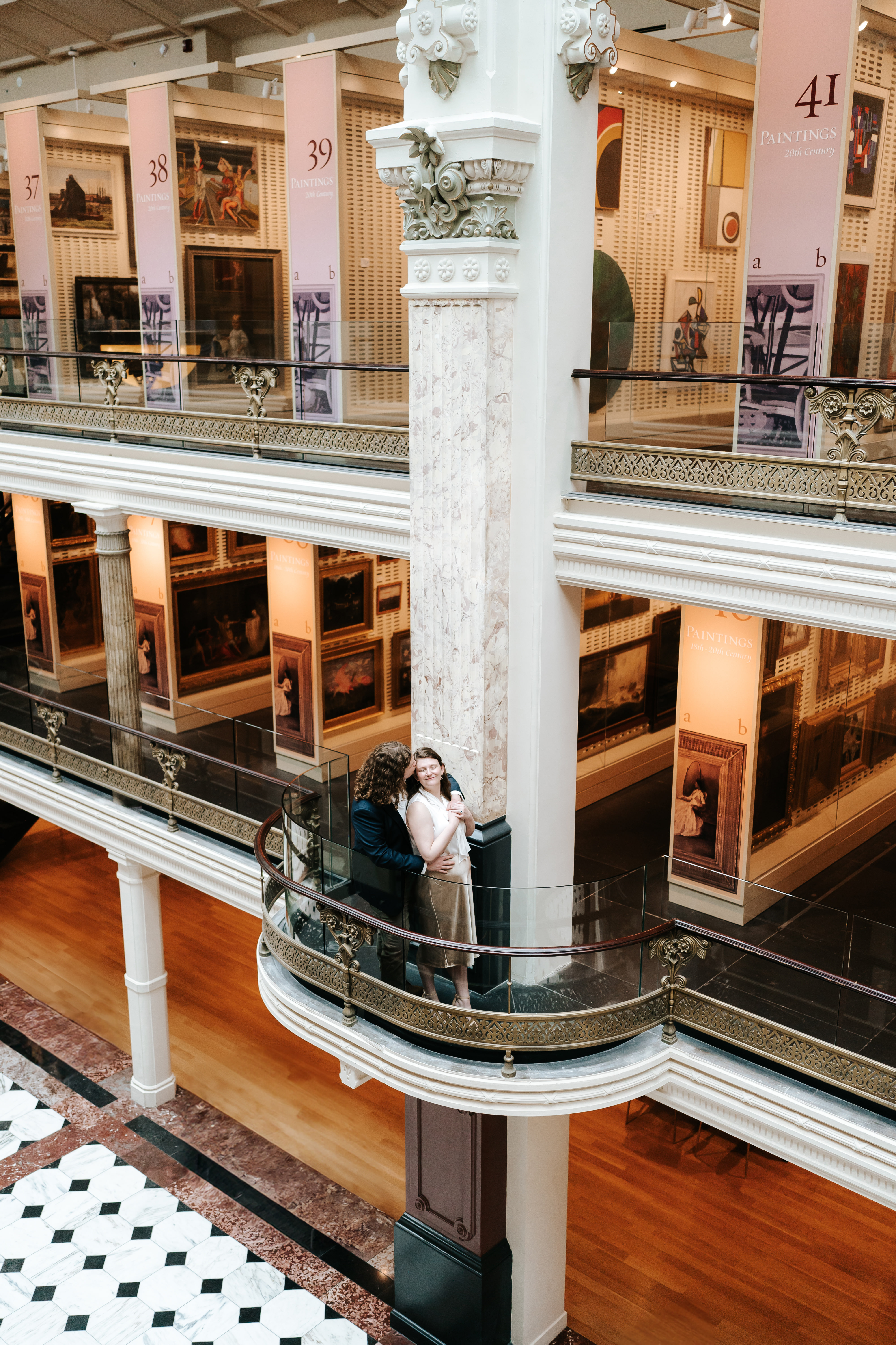 Spring Luce Foundation Center Portrait Gallery Engagement Session District of Columbia Wedding Photographer