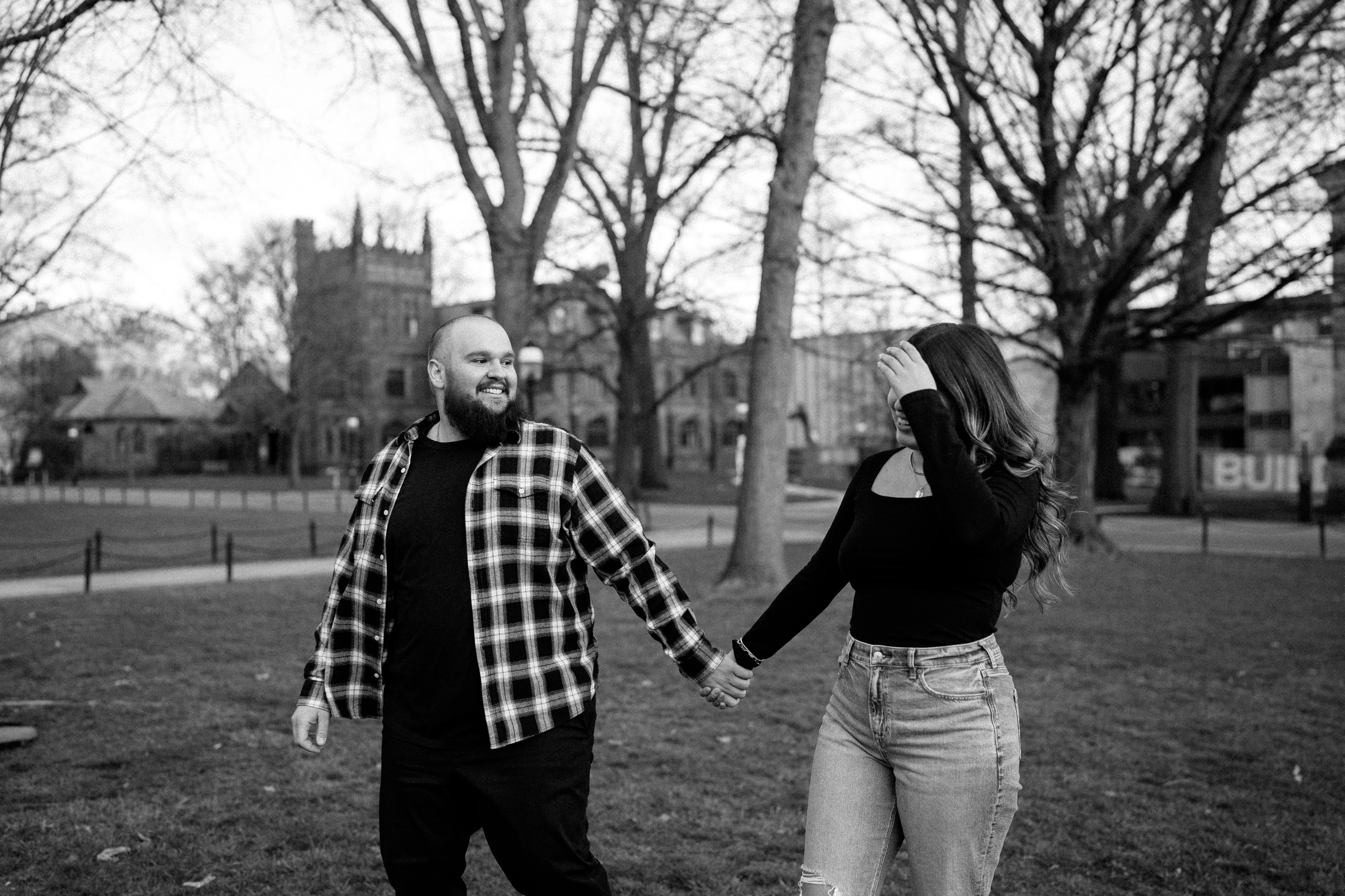 Spring Princeton University Couples Session New Jersey Wedding Photographer