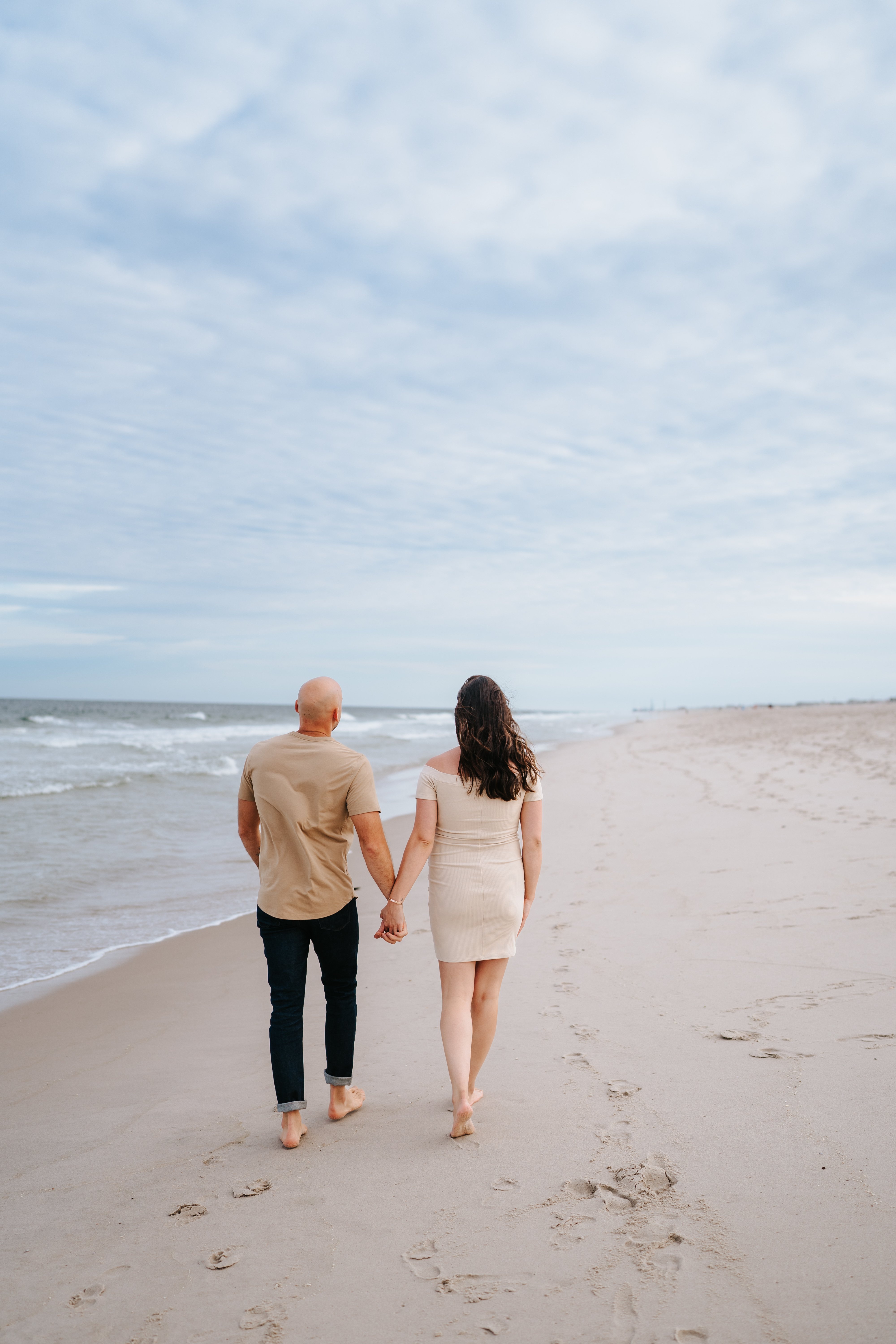 Summer Sunset Manor Beach Lavallette Maternity Session New Jersey Maternity Photographer