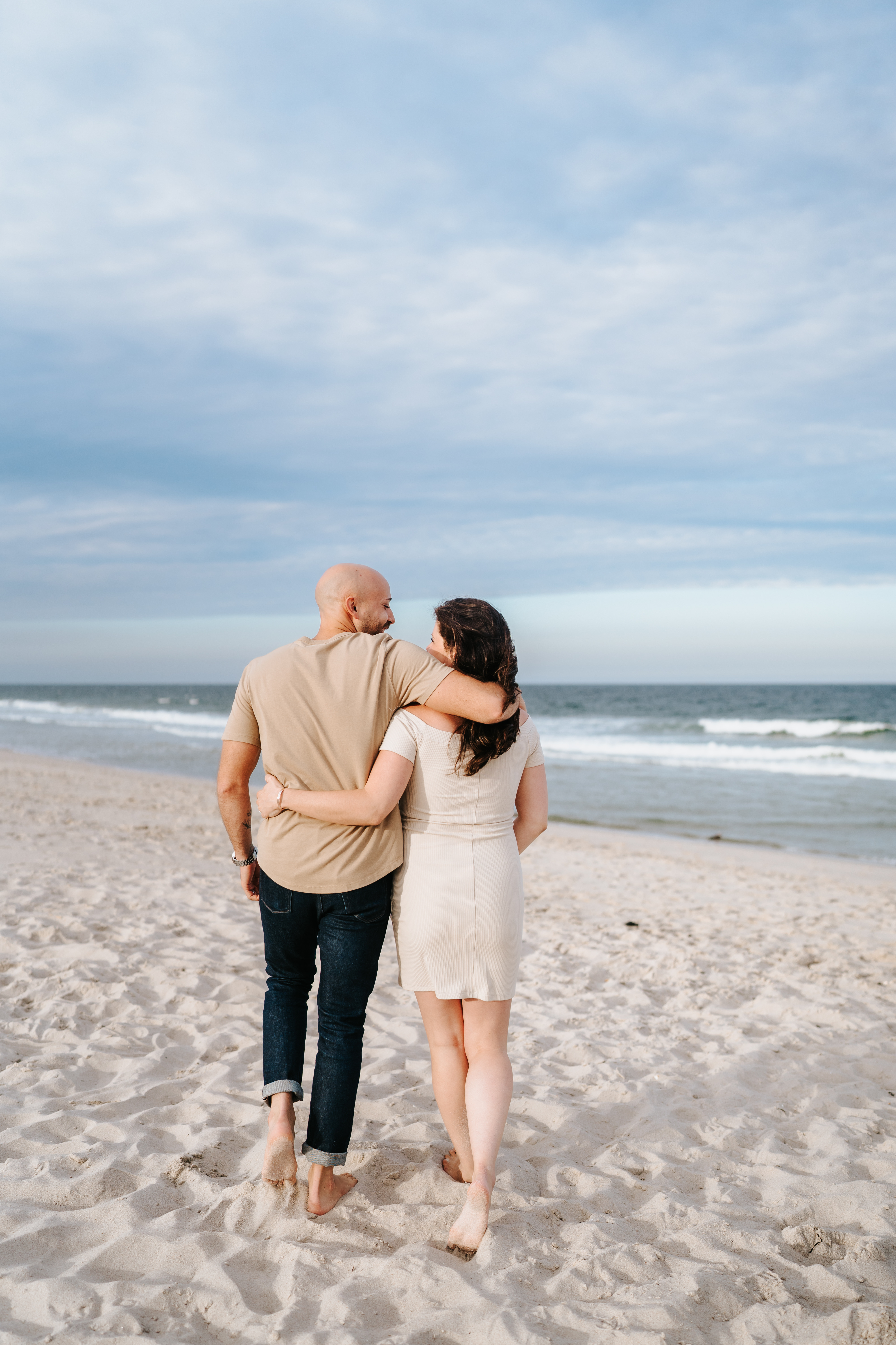 Summer Sunset Manor Beach Lavallette Maternity Session New Jersey Maternity Photographer