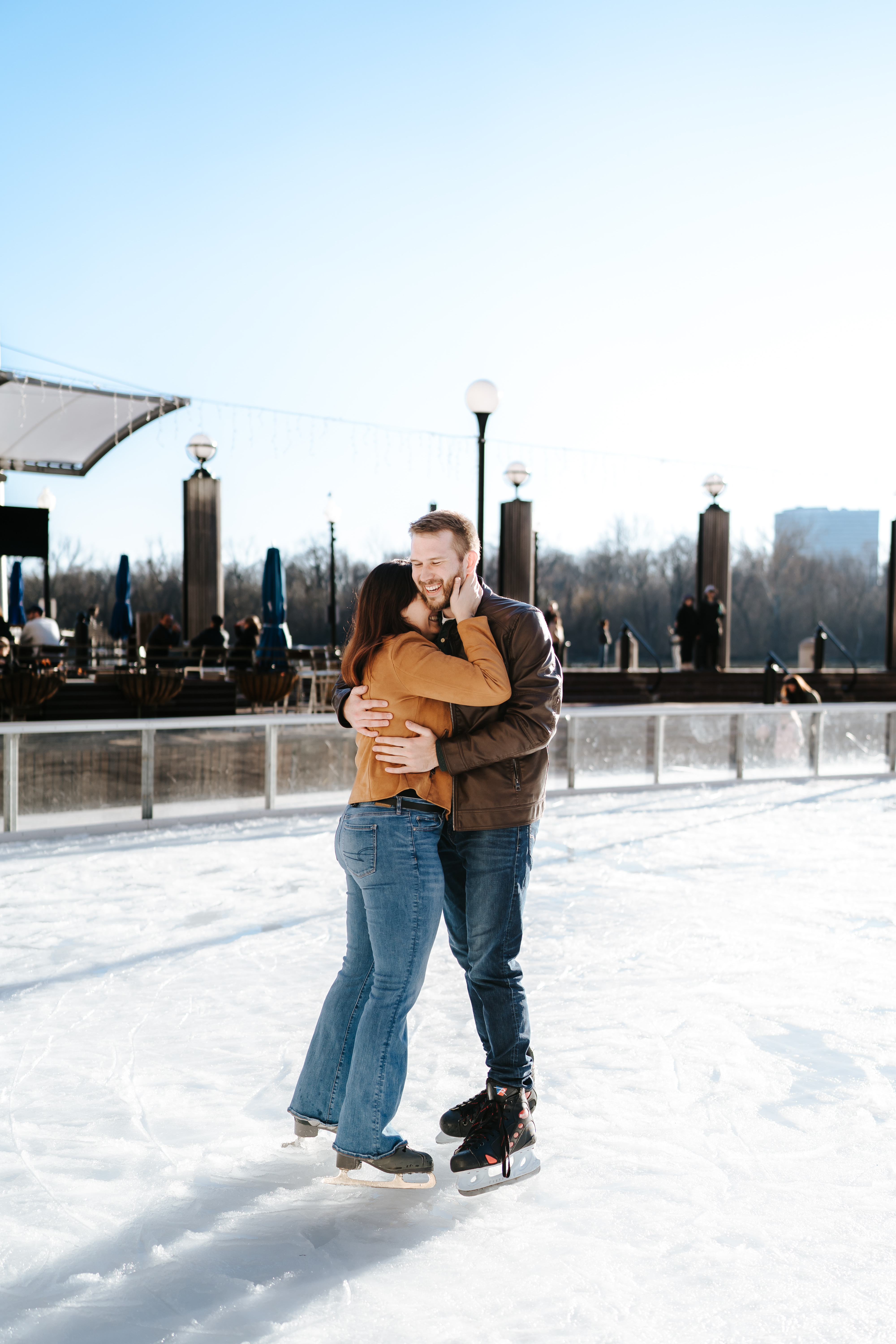 Winter Georgetown Waterfront Engagement Session Park District of Columbia Wedding Photographer