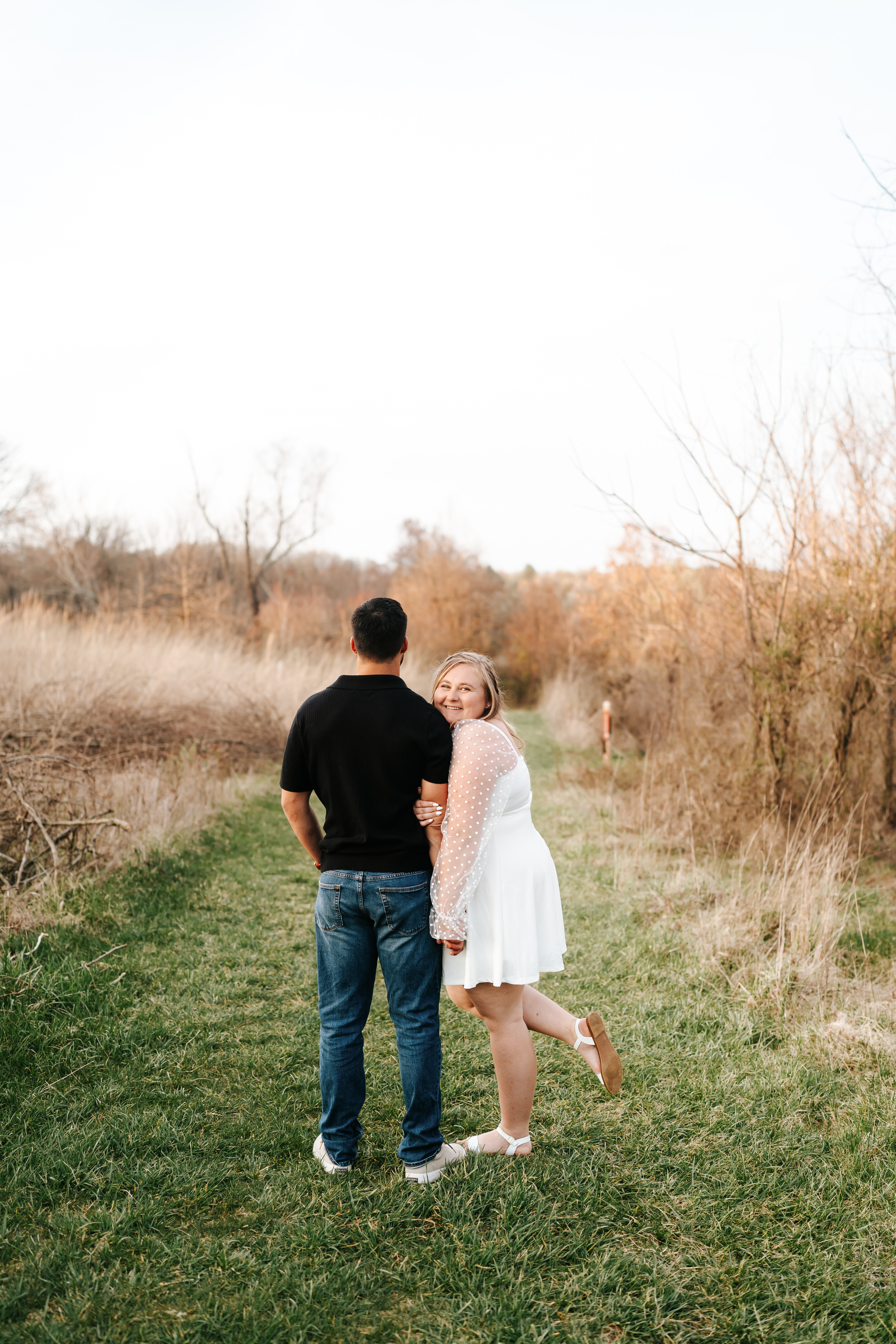 Spring Howard County Nature Conservancy Engagement Session Maryland Wedding Photographer