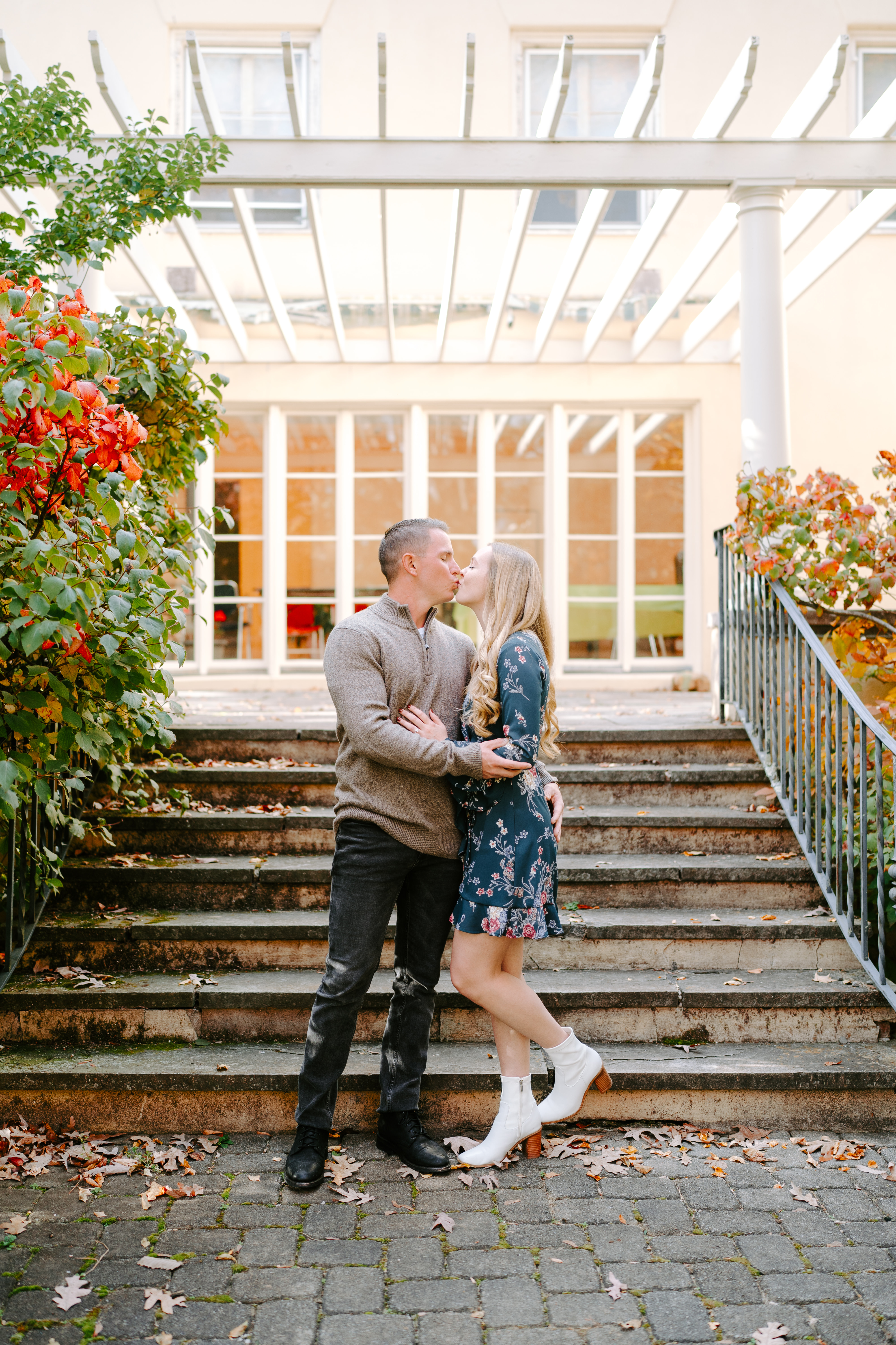 Fall Cross Estate Gardens Bernardsville Engagement Session New Jersey Wedding Photographer