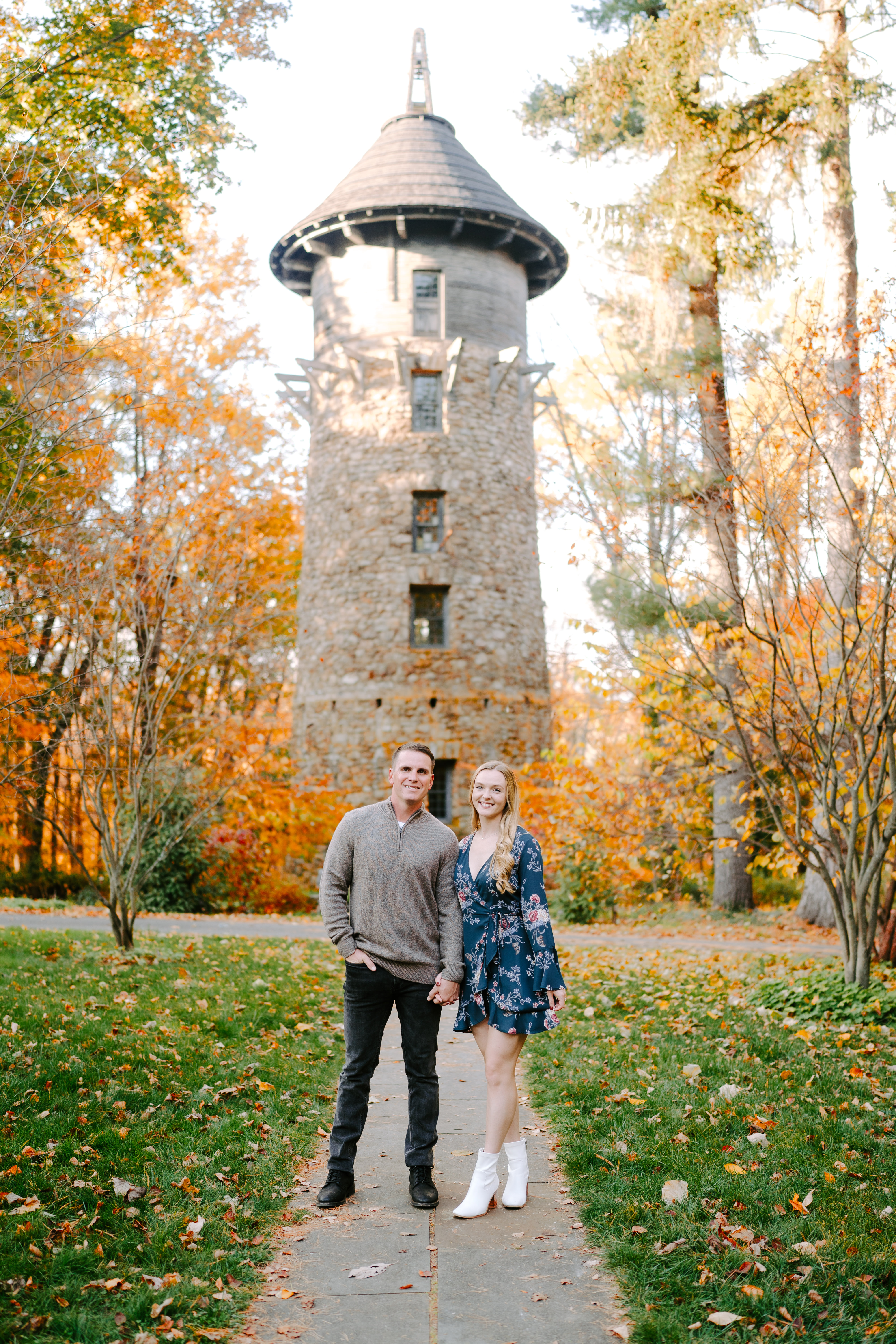 Fall Cross Estate Gardens Bernardsville Engagement Session New Jersey Wedding Photographer