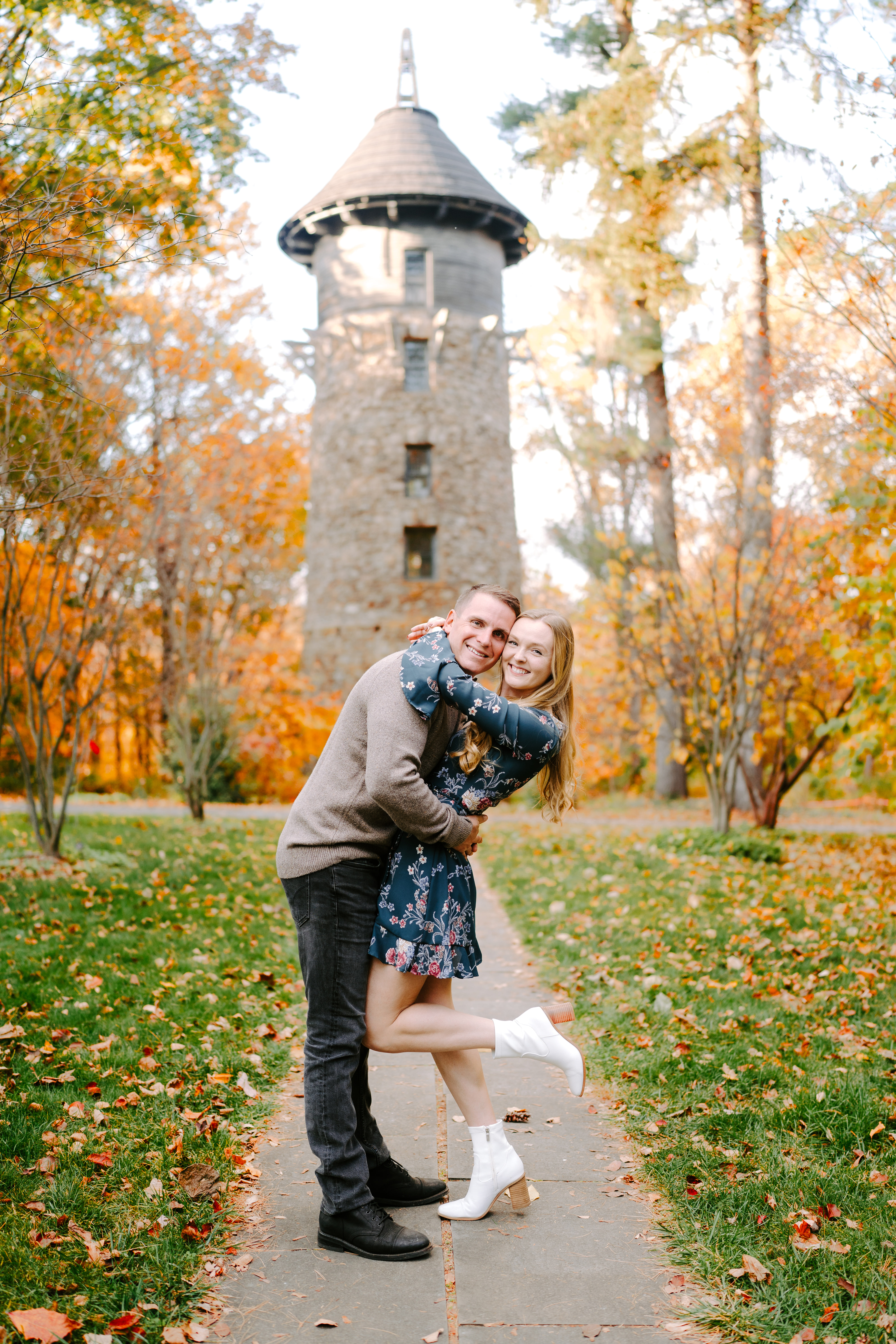 Fall Cross Estate Gardens Bernardsville Engagement Session New Jersey Wedding Photographer