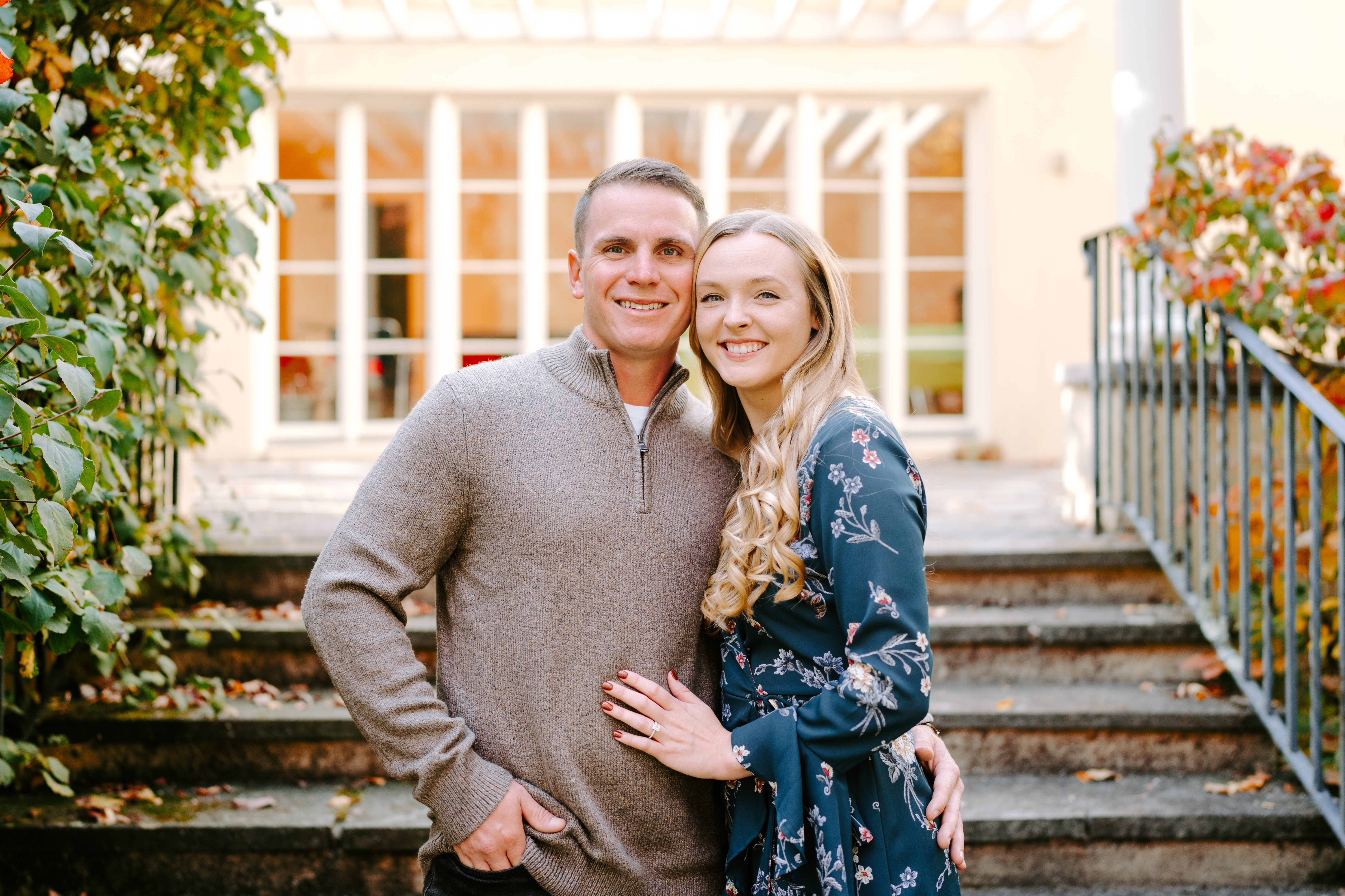 Fall Cross Estate Gardens Bernardsville Engagement Session New Jersey Wedding Photographer