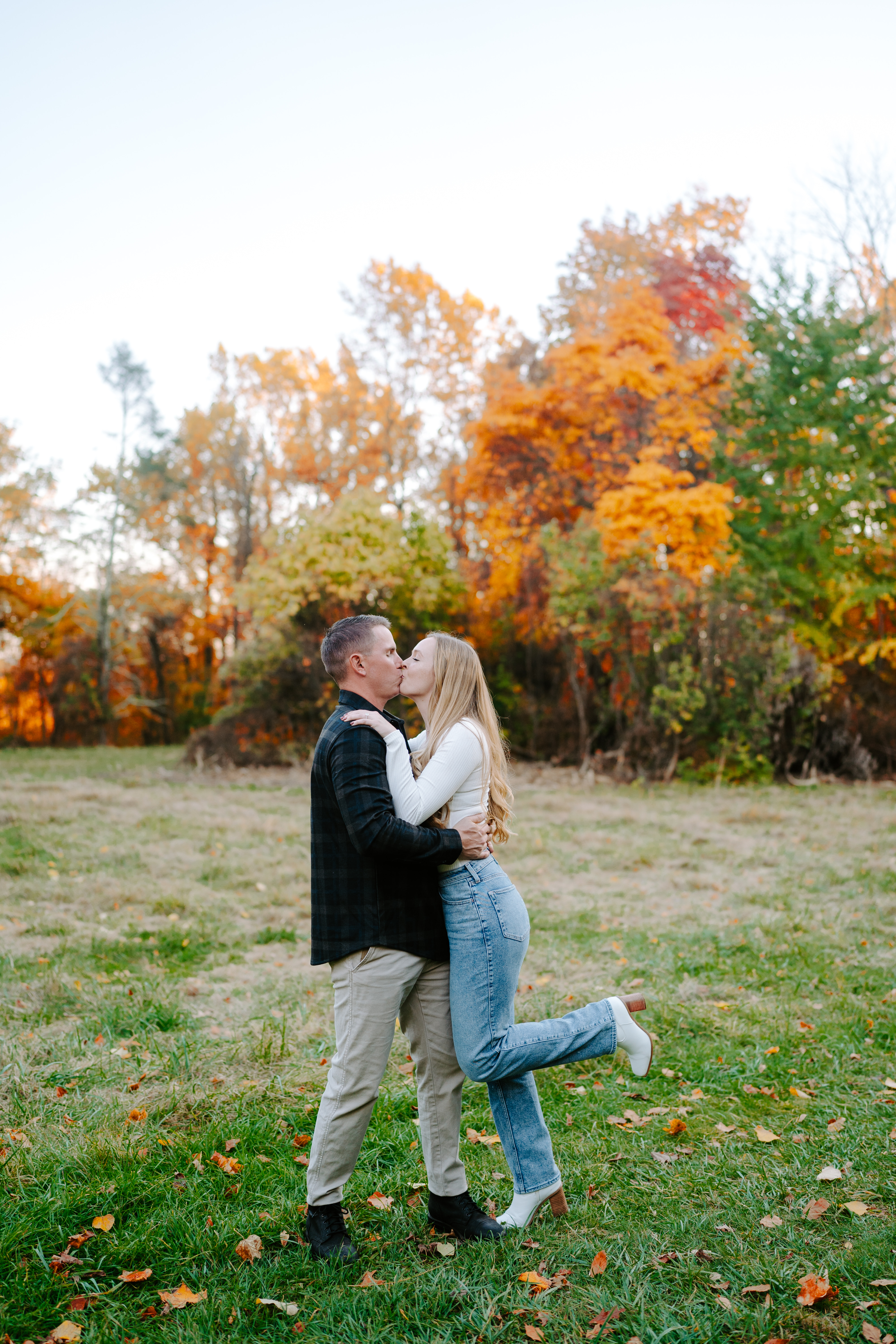 Fall Cross Estate Gardens Bernardsville Engagement Session New Jersey Wedding Photographer