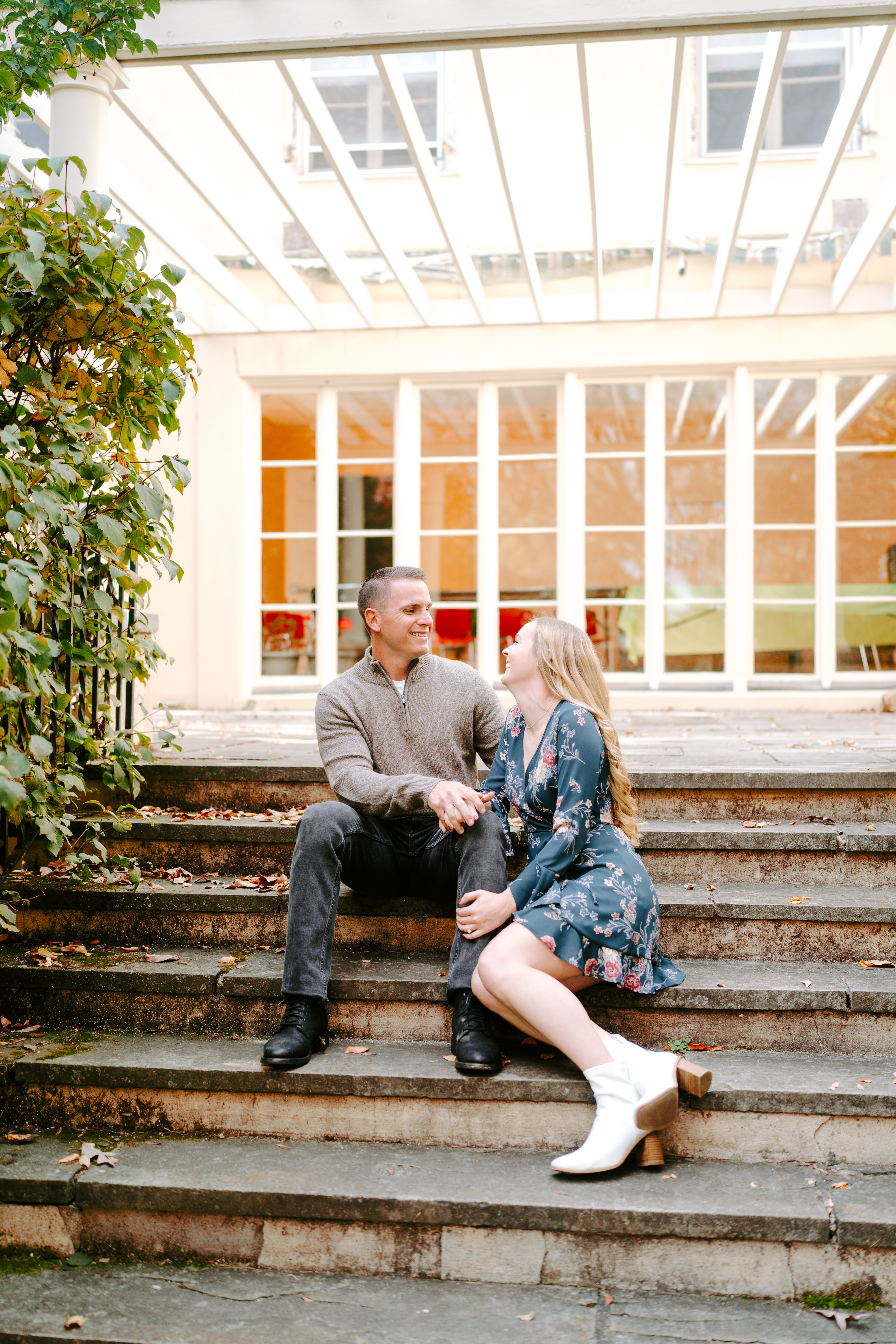 Fall Cross Estate Gardens Bernardsville Engagement Session New Jersey Wedding Photographer