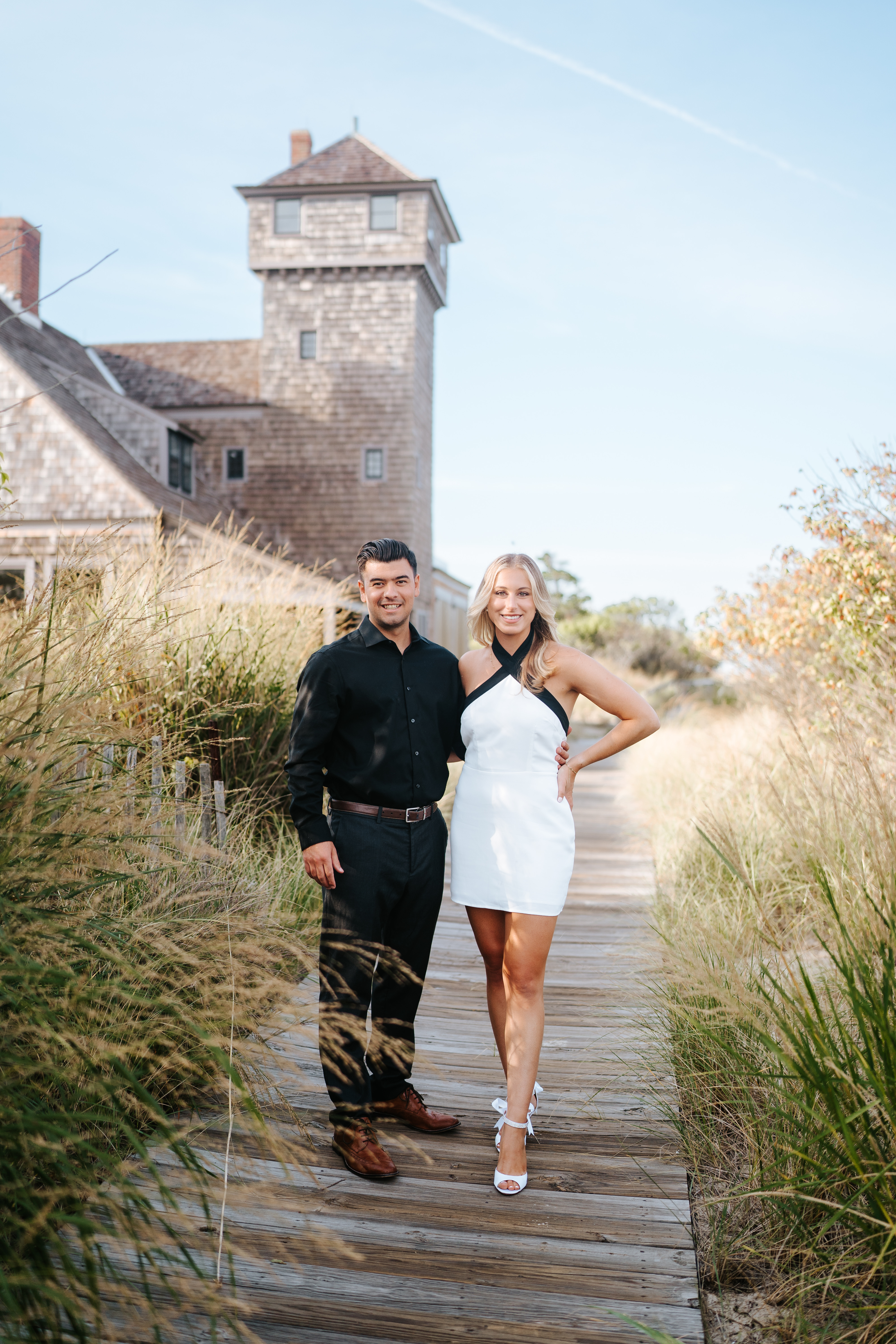 Fall Sandy Hook Beach Engagement Session New Jersey Wedding Photographer