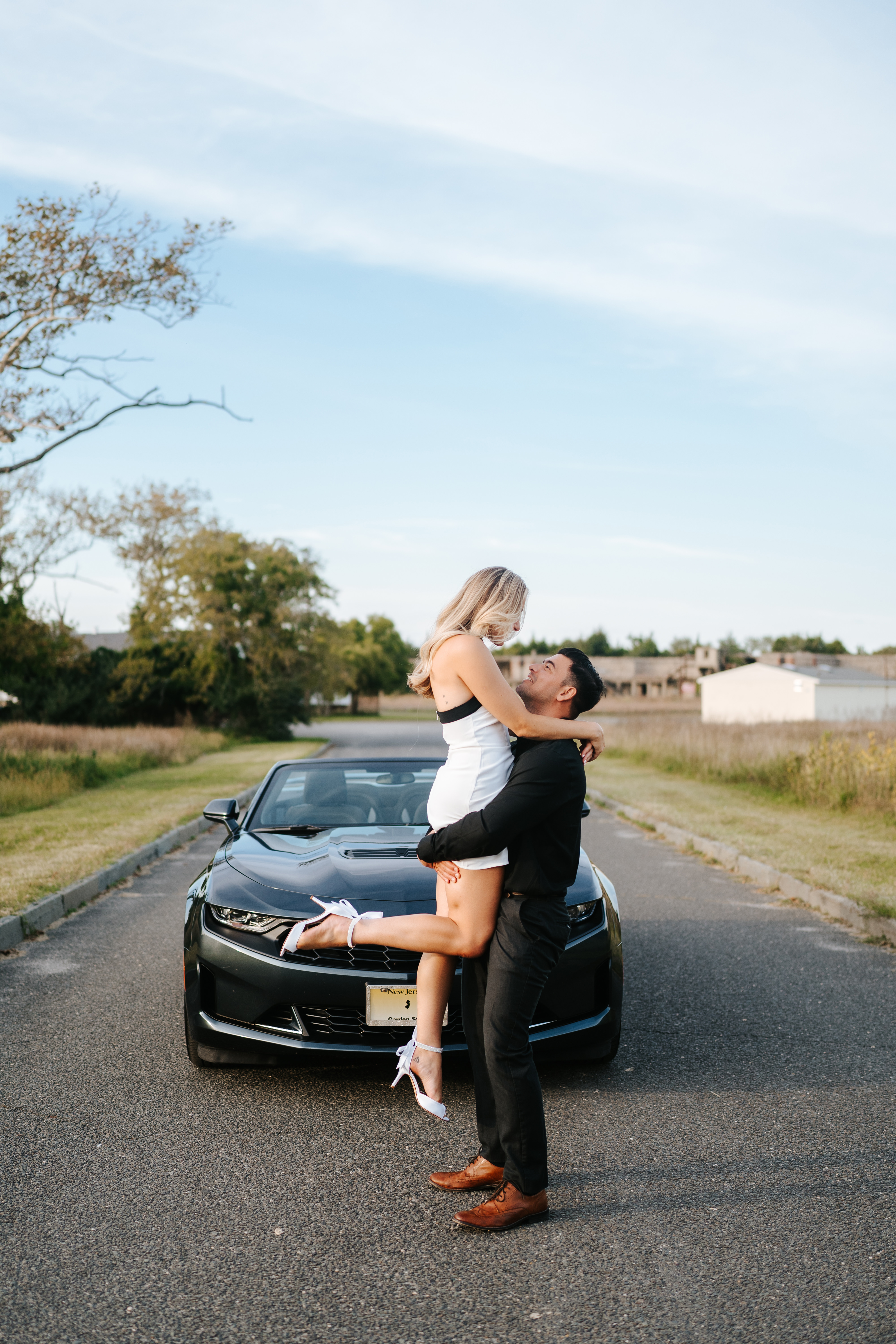 Fall Sandy Hook Beach Engagement Session New Jersey Wedding Photographer