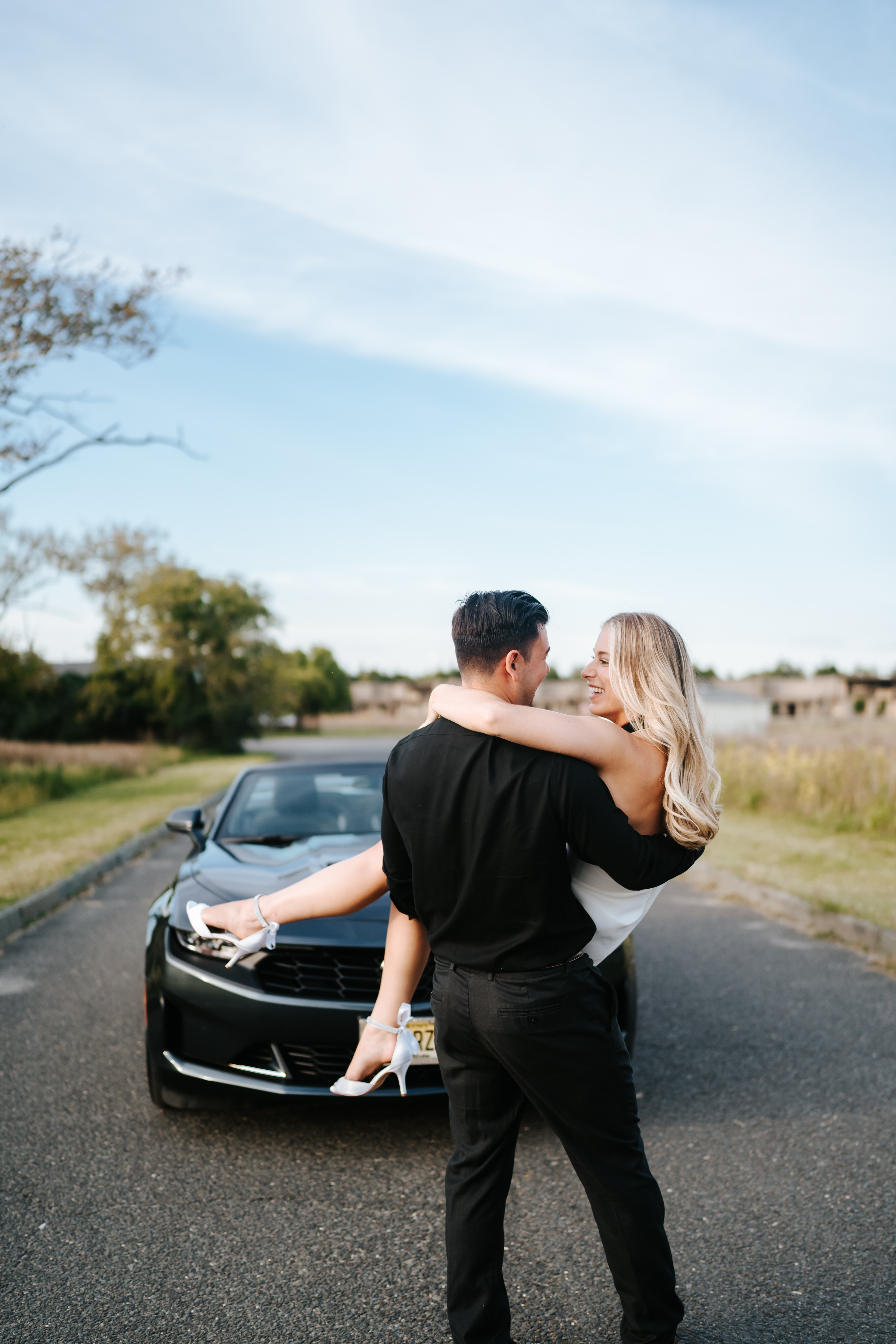 Fall Sandy Hook Beach Engagement Session New Jersey Wedding Photographer