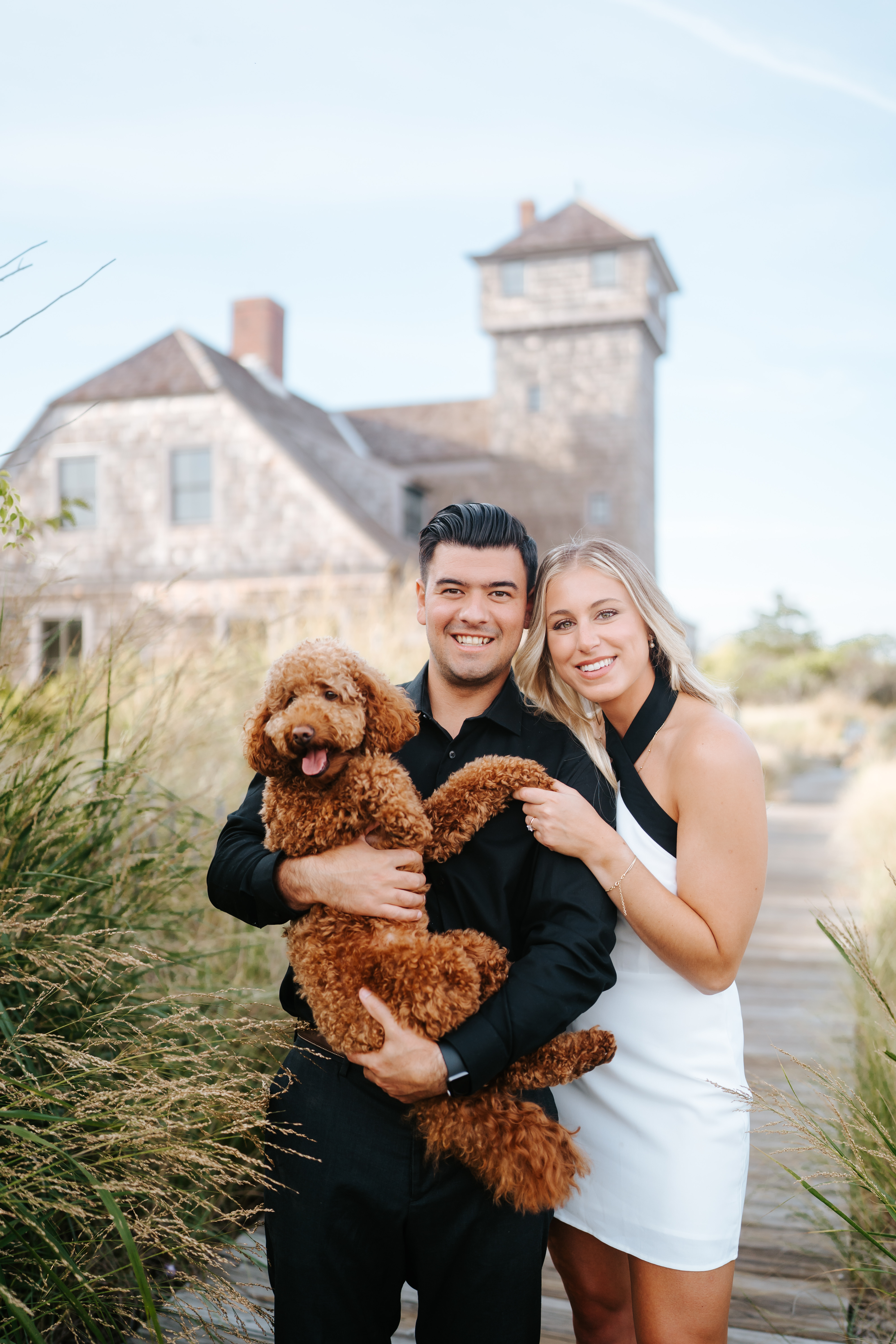 Fall Sandy Hook Beach Engagement Session New Jersey Wedding Photographer