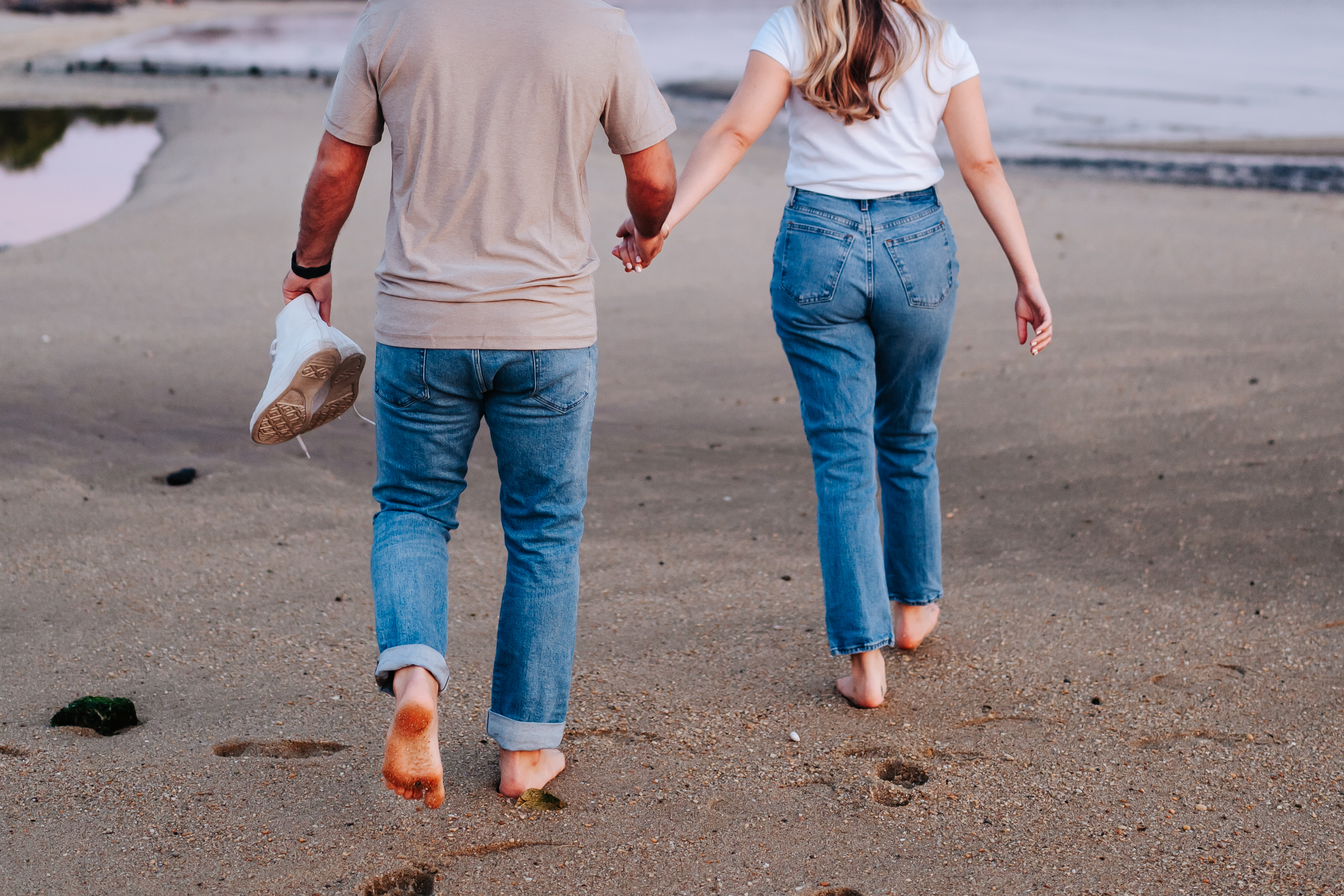 Fall Sandy Hook Beach Engagement Session New Jersey Wedding Photographer