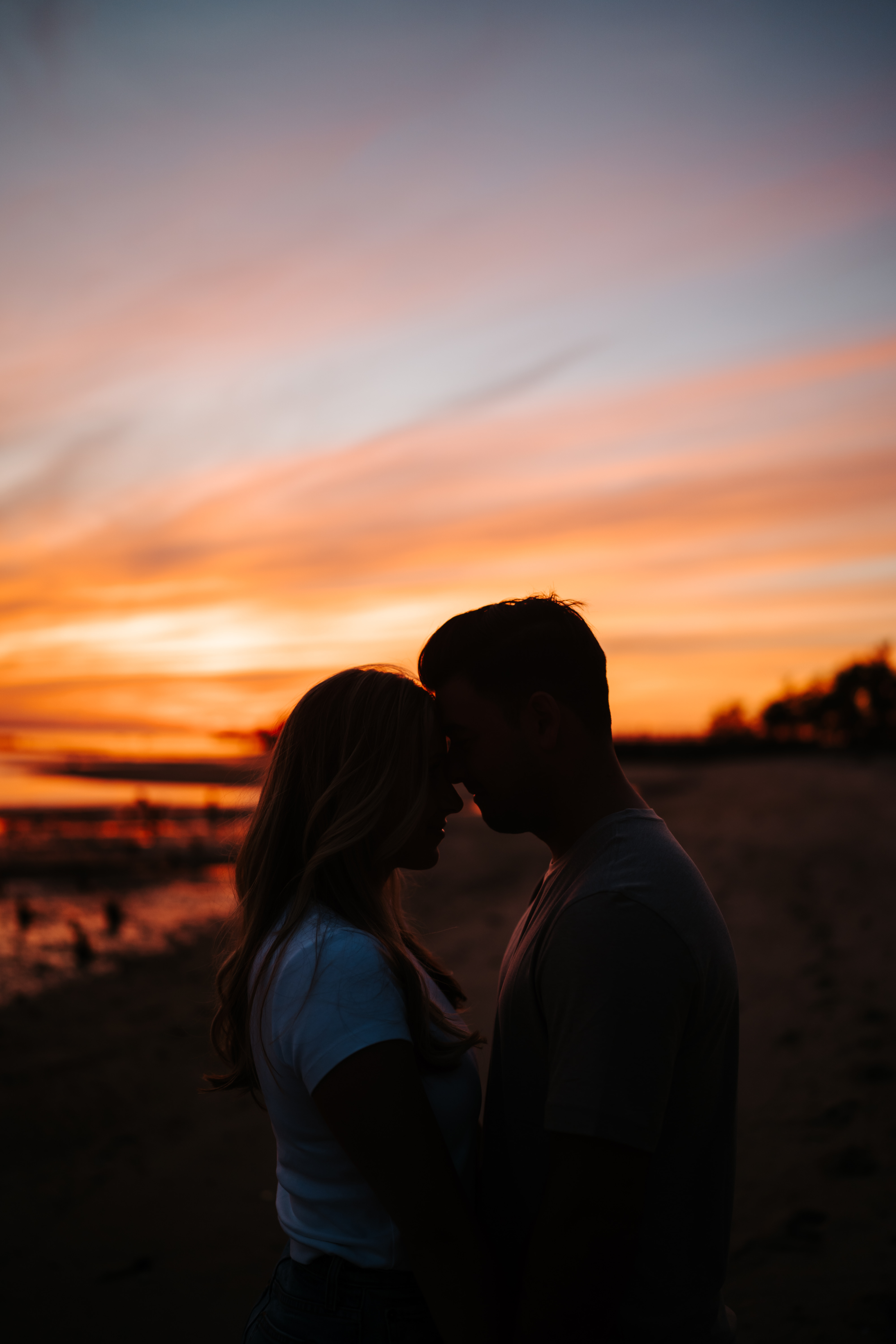 Fall Sandy Hook Beach Engagement Session New Jersey Wedding Photographer