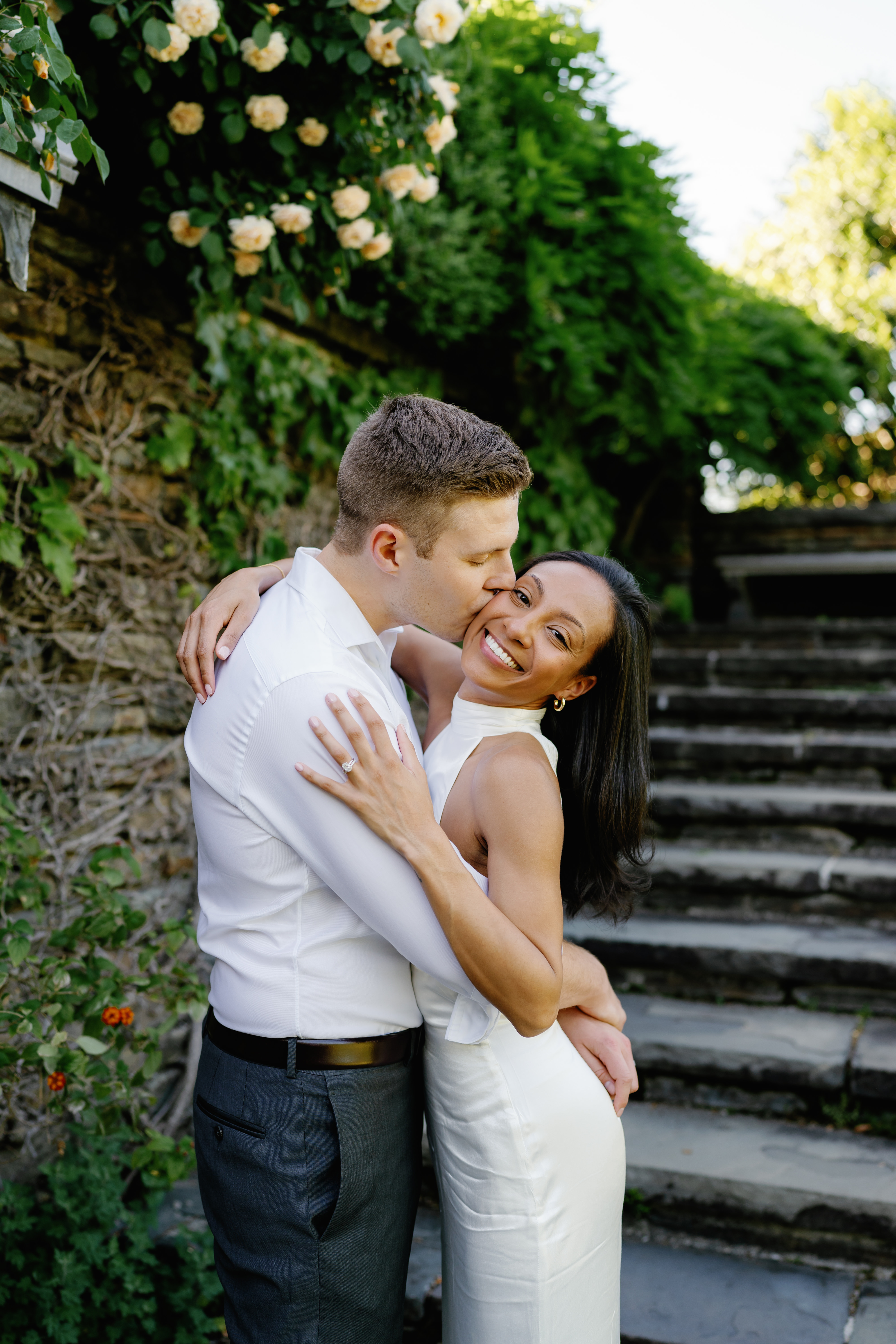 Spring Dumbarton Oaks Garden Engagement Session District of Columbia Wedding Photographer