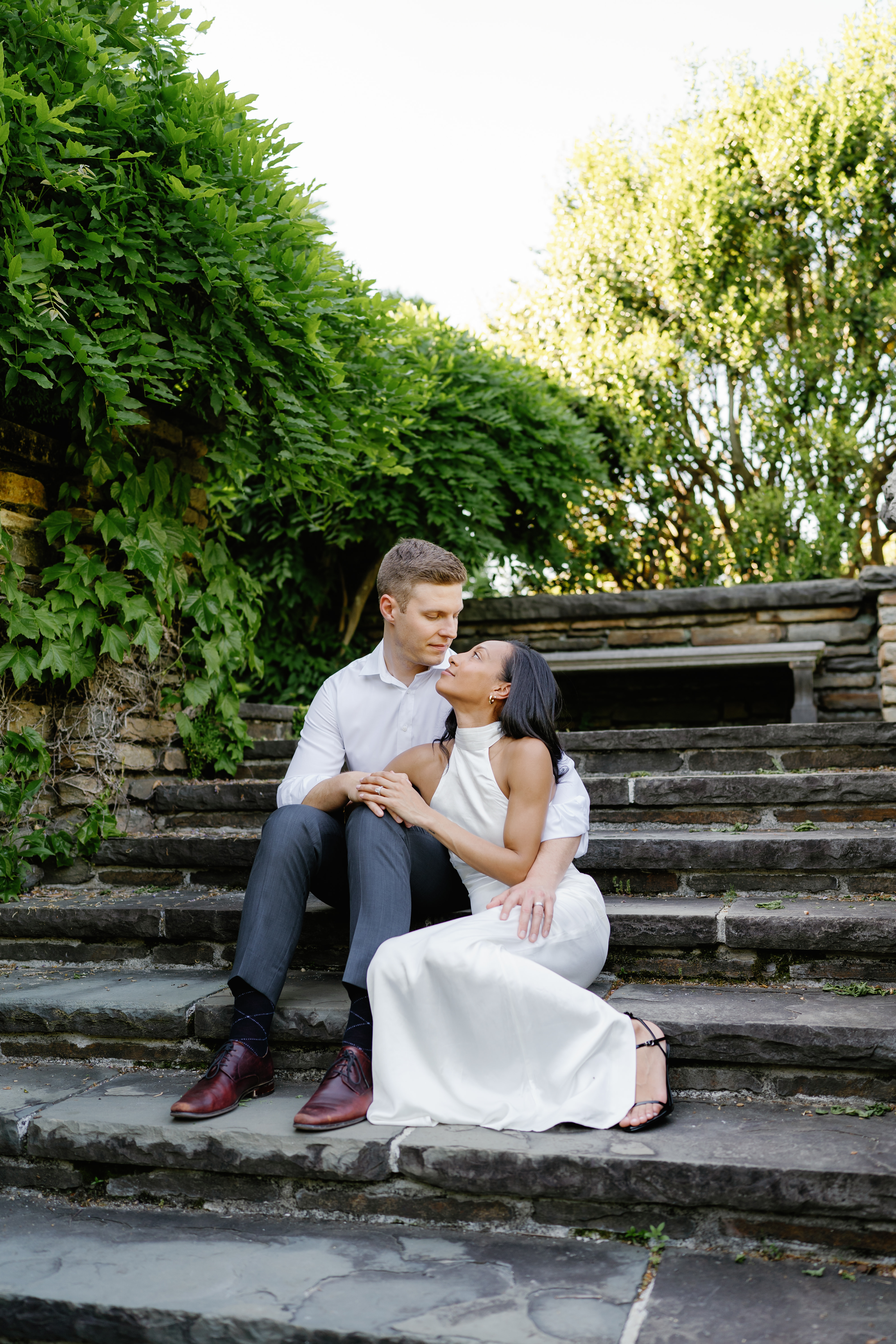 Spring Dumbarton Oaks Garden Engagement Session District of Columbia Wedding Photographer