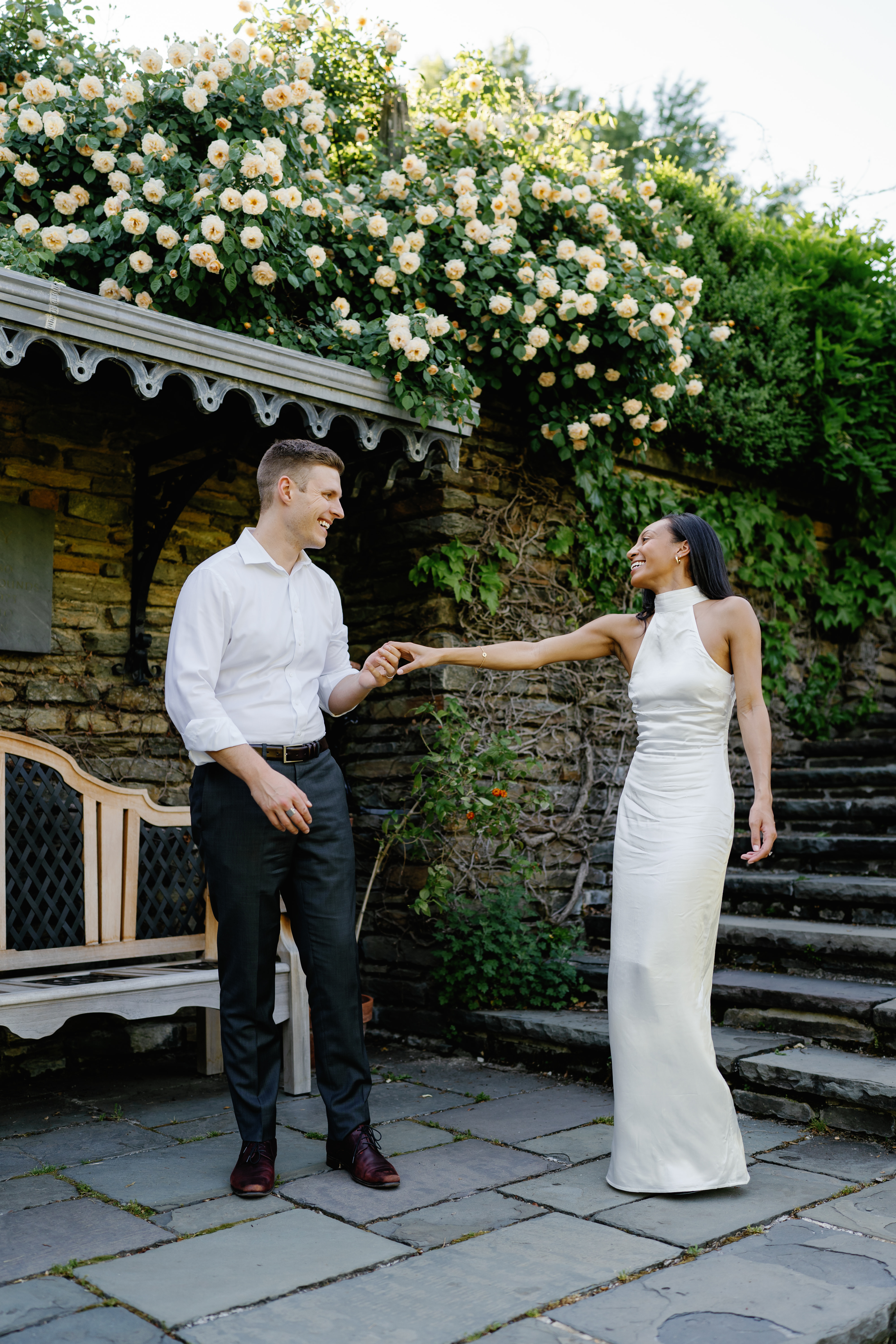 Spring Dumbarton Oaks Garden Engagement Session District of Columbia Wedding Photographer